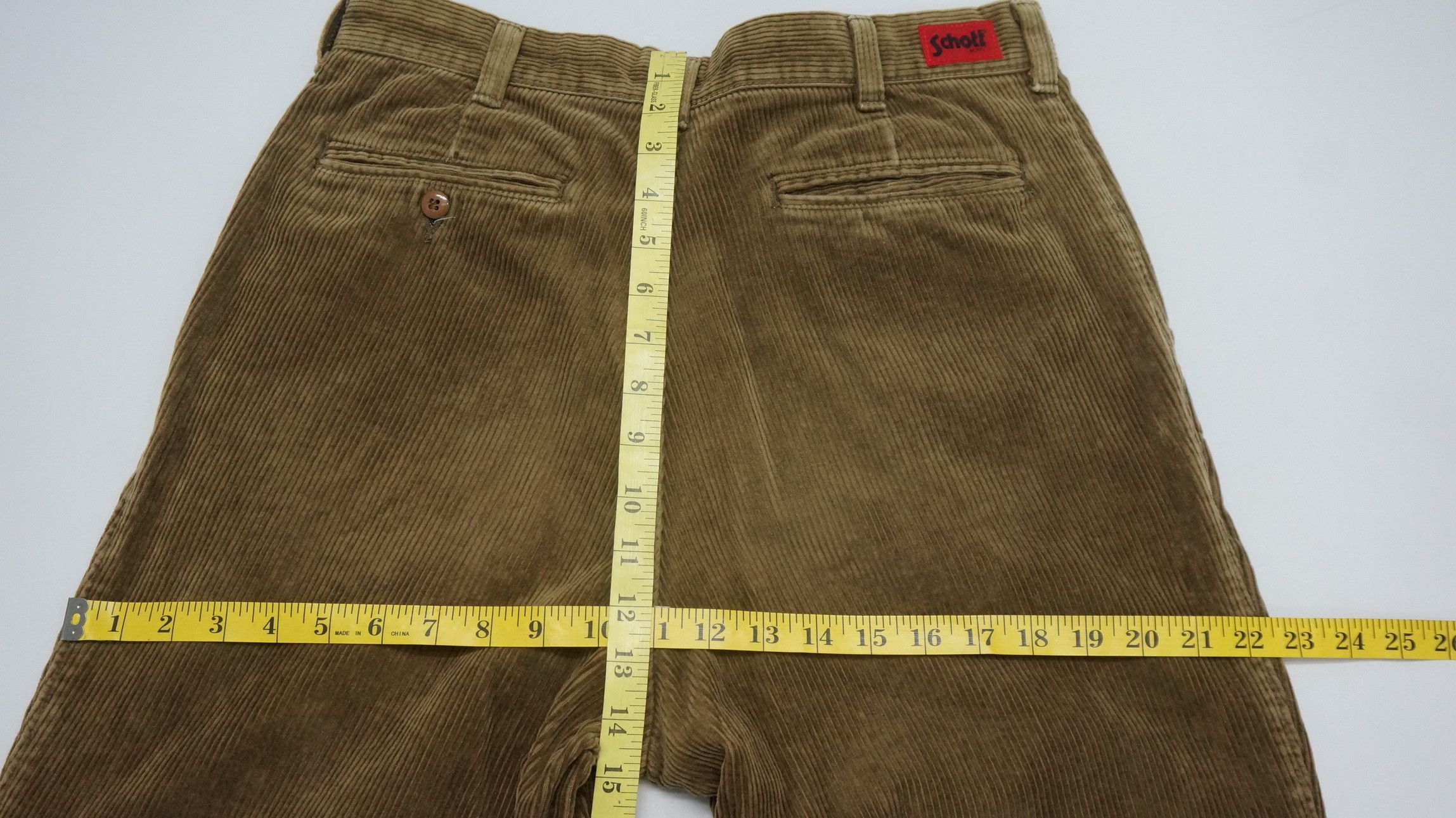 Schott SCHOTT Vintage Combat Trousers Distressed Faded Corduroy Size US 32 / EU 48 - 15 Thumbnail