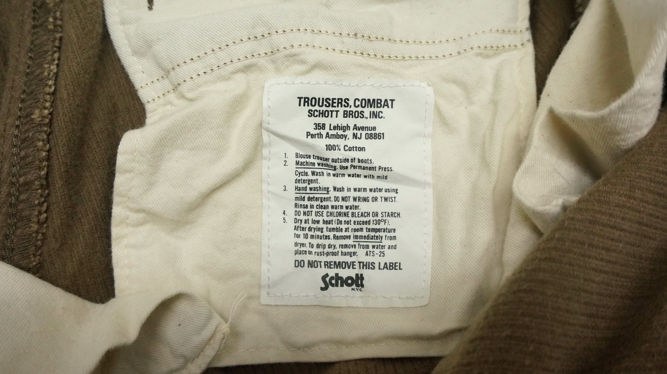 Schott SCHOTT Vintage Combat Trousers Distressed Faded Corduroy Size US 32 / EU 48 - 4 Thumbnail
