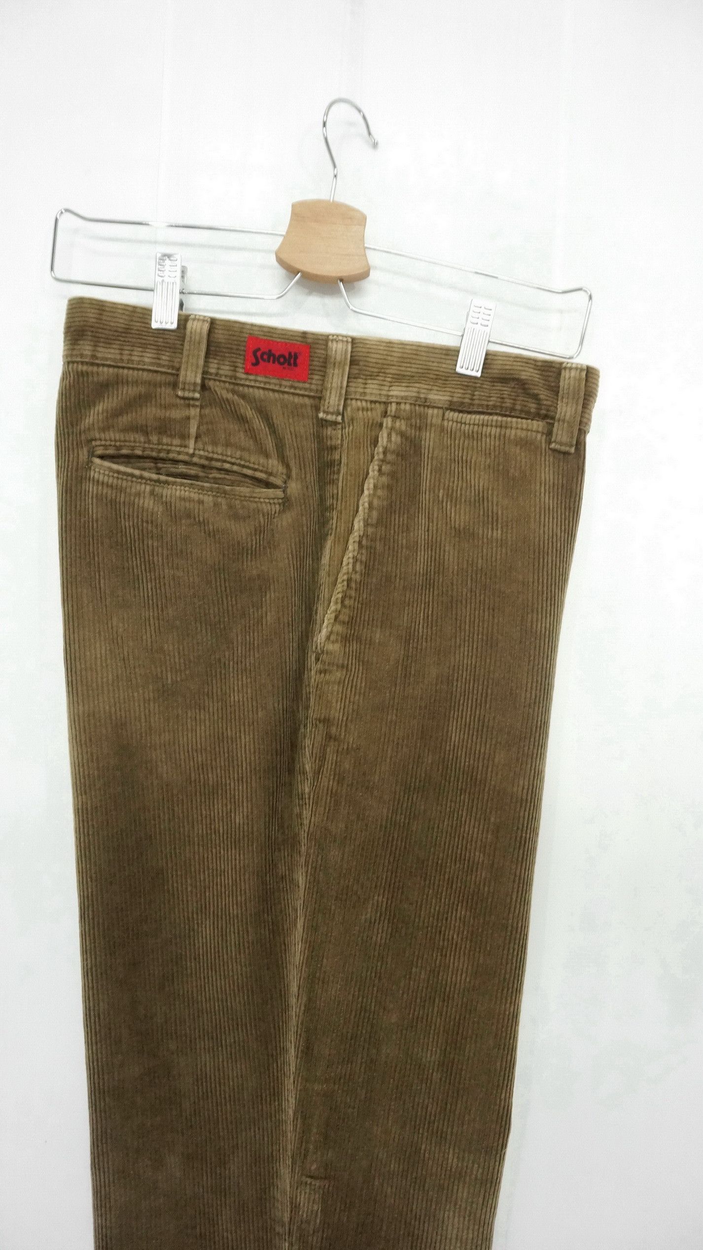 Schott SCHOTT Vintage Combat Trousers Distressed Faded Corduroy Size US 32 / EU 48 - 3 Thumbnail