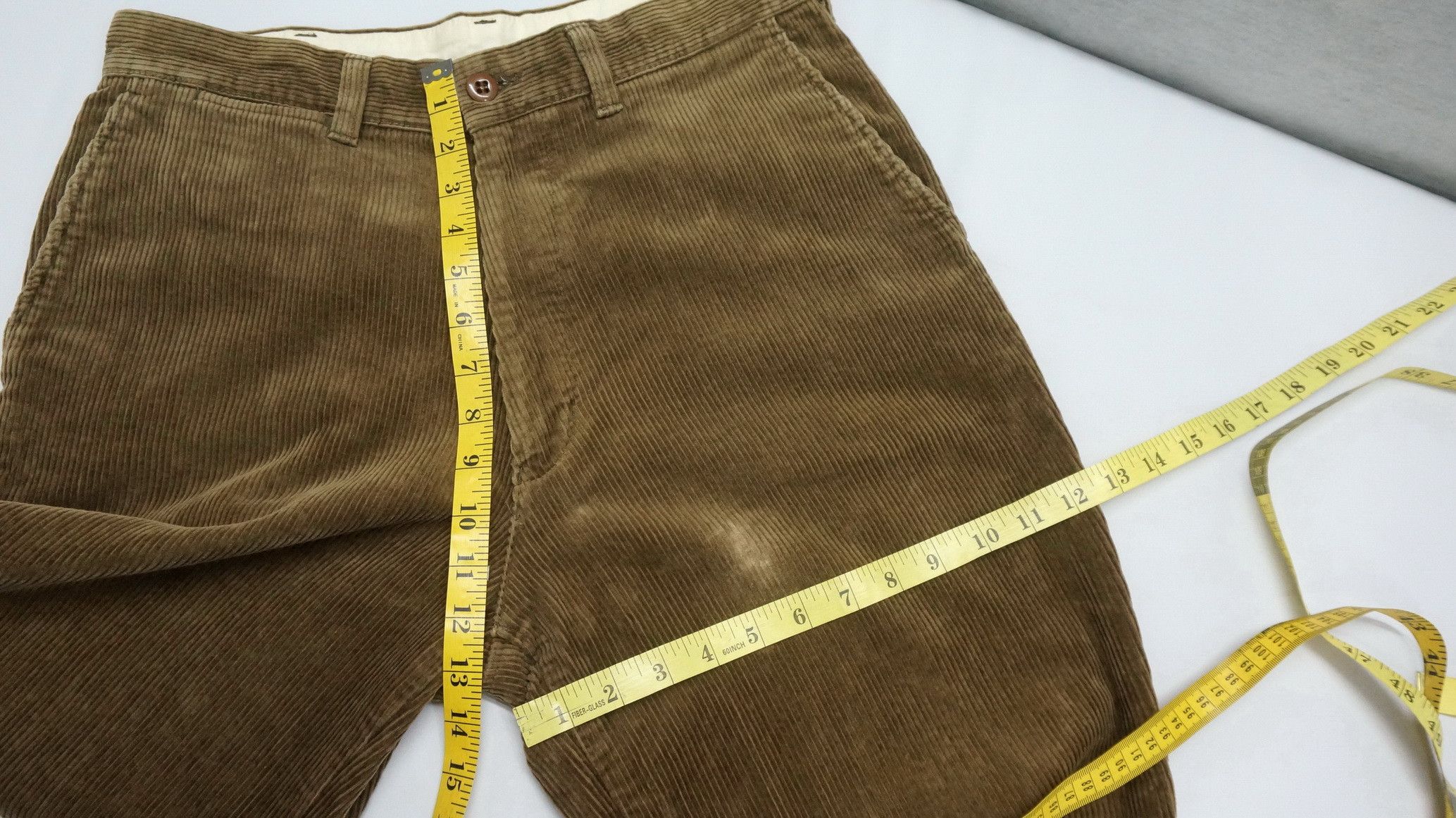 Schott SCHOTT Vintage Combat Trousers Distressed Faded Corduroy Size US 32 / EU 48 - 12 Thumbnail