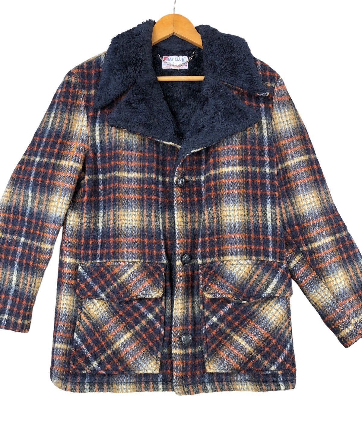 Flannel × Vintage Bay Club Flannel Shearling Heavy Jacket Size US M / EU 48-50 / 2 - 2 Thumbnail