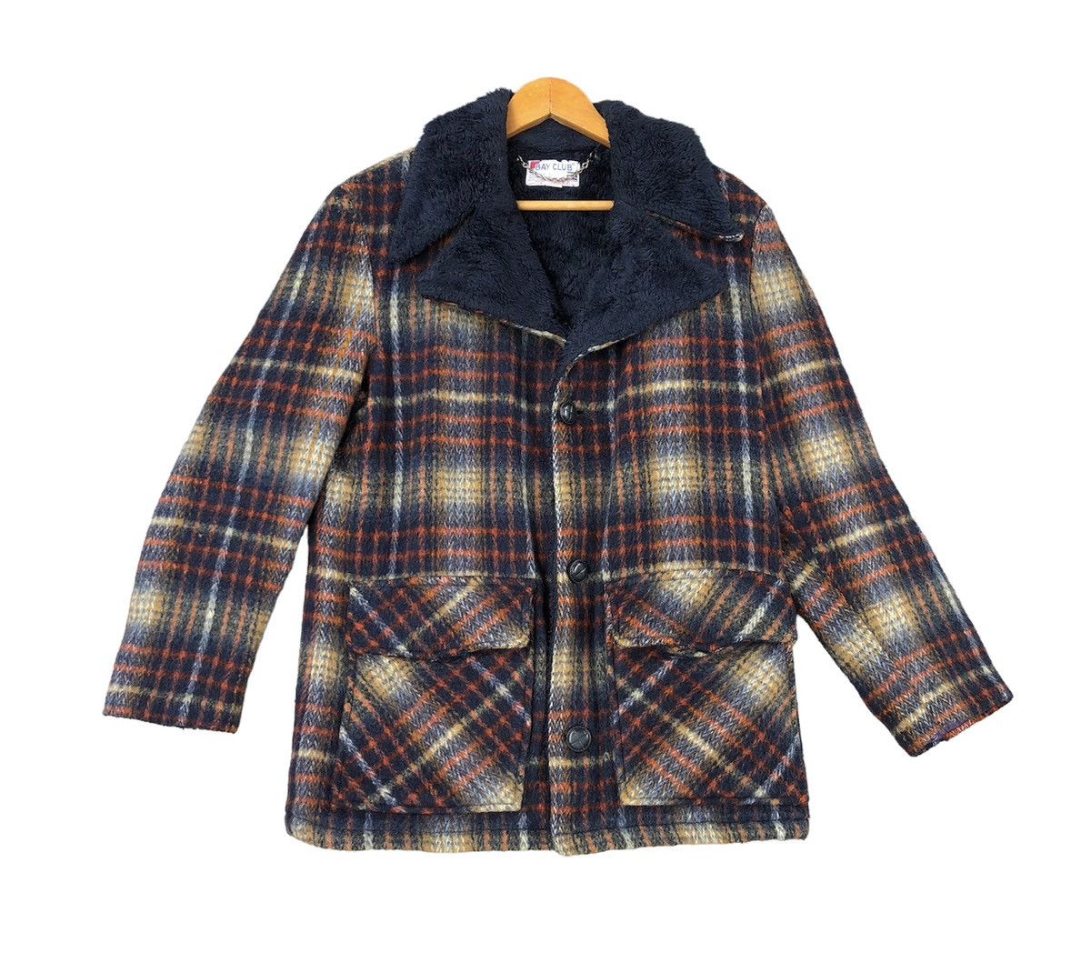 Flannel × Vintage Bay Club Flannel Shearling Heavy Jacket Size US M / EU 48-50 / 2 - 1 Thumbnail
