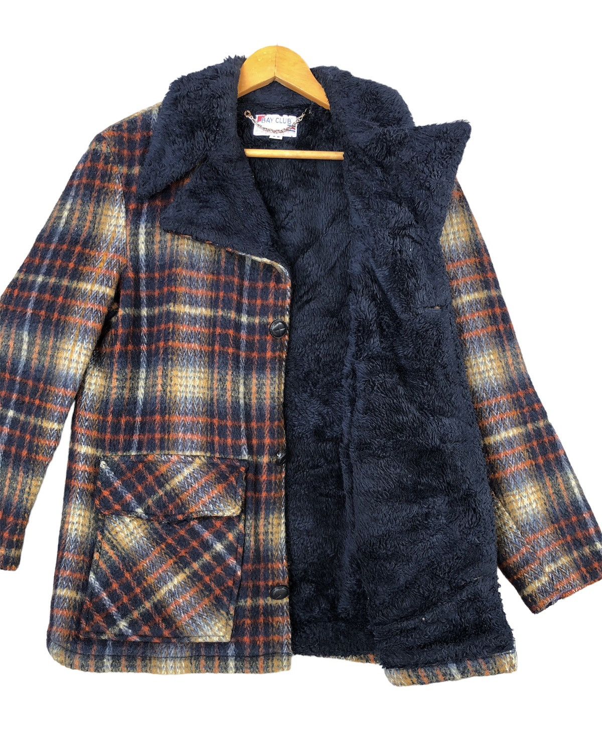 Flannel × Vintage Bay Club Flannel Shearling Heavy Jacket Size US M / EU 48-50 / 2 - 6 Thumbnail