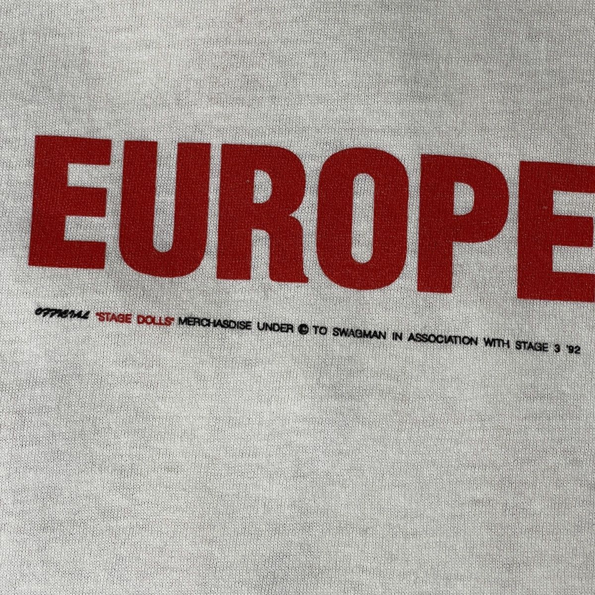 Band Tees STAGE DOLLS EUROPEAN TOUR SCREEN Stars 1992 Vintage Bandtees Size US L / EU 52-54 / 3 - 11 Thumbnail
