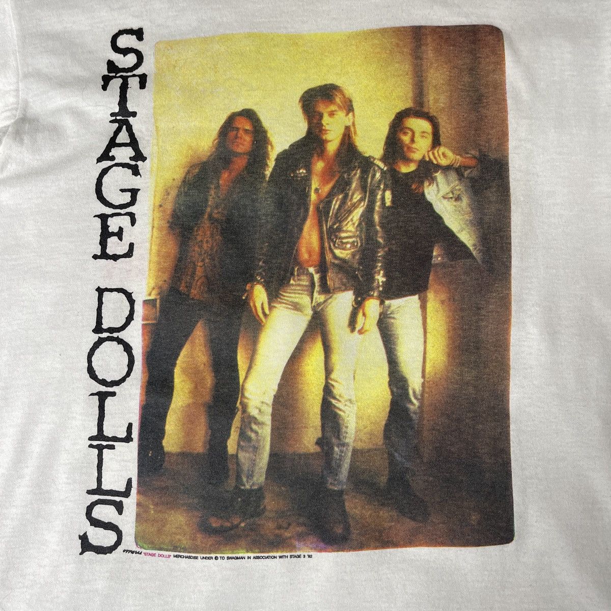 Band Tees STAGE DOLLS EUROPEAN TOUR SCREEN Stars 1992 Vintage Bandtees Size US L / EU 52-54 / 3 - 5 Thumbnail
