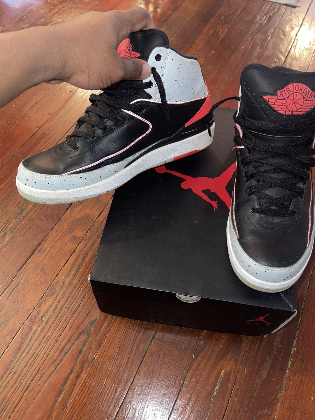 Nike Nike Jordan 2 Retro ‘Infrared Cement’ Size US 10 / EU 43 - 2 Thumbnail