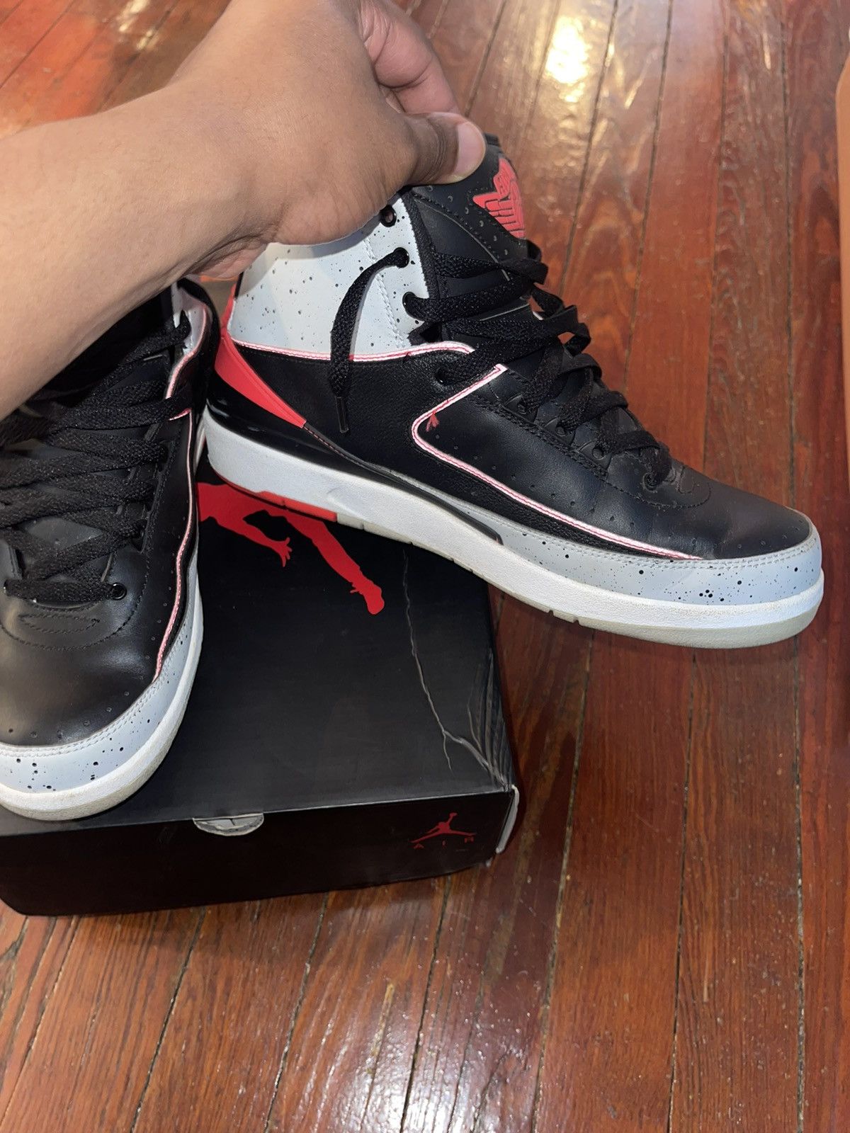Nike Nike Jordan 2 Retro ‘Infrared Cement’ Size US 10 / EU 43 - 3 Thumbnail