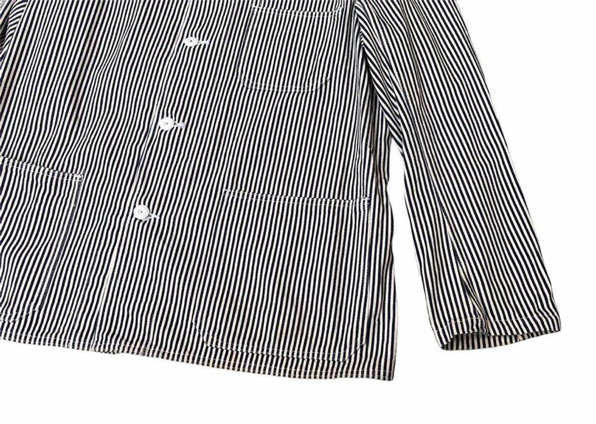 Japanese Brand × MasterPiece Rare Masterpiece & Co Japan BE Hickory Stripes Chore Jacket Size US M / EU 48-50 / 2 - 5 Thumbnail