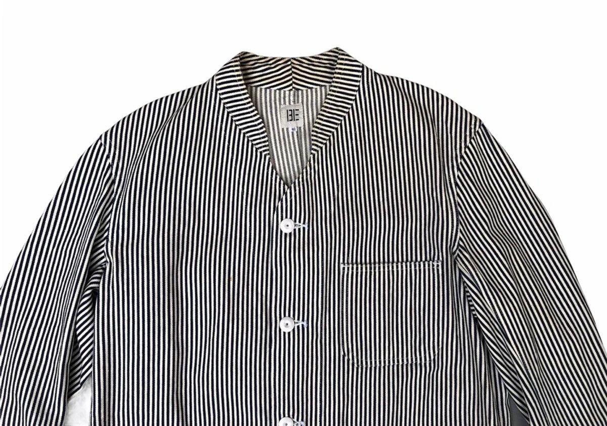 Japanese Brand × MasterPiece Rare Masterpiece & Co Japan BE Hickory Stripes Chore Jacket Size US M / EU 48-50 / 2 - 3 Thumbnail