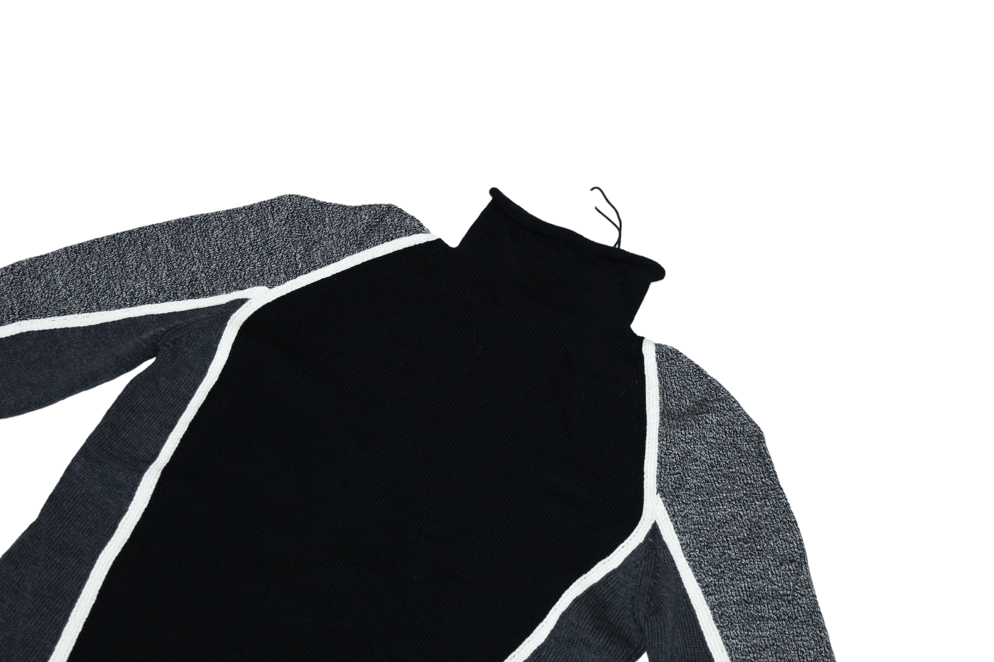 Japanese Brand 💥Tiki Tirawa Paris Colorblock Full Zip Knitted Jacket Size US S / EU 44-46 / 1 - 14 Thumbnail