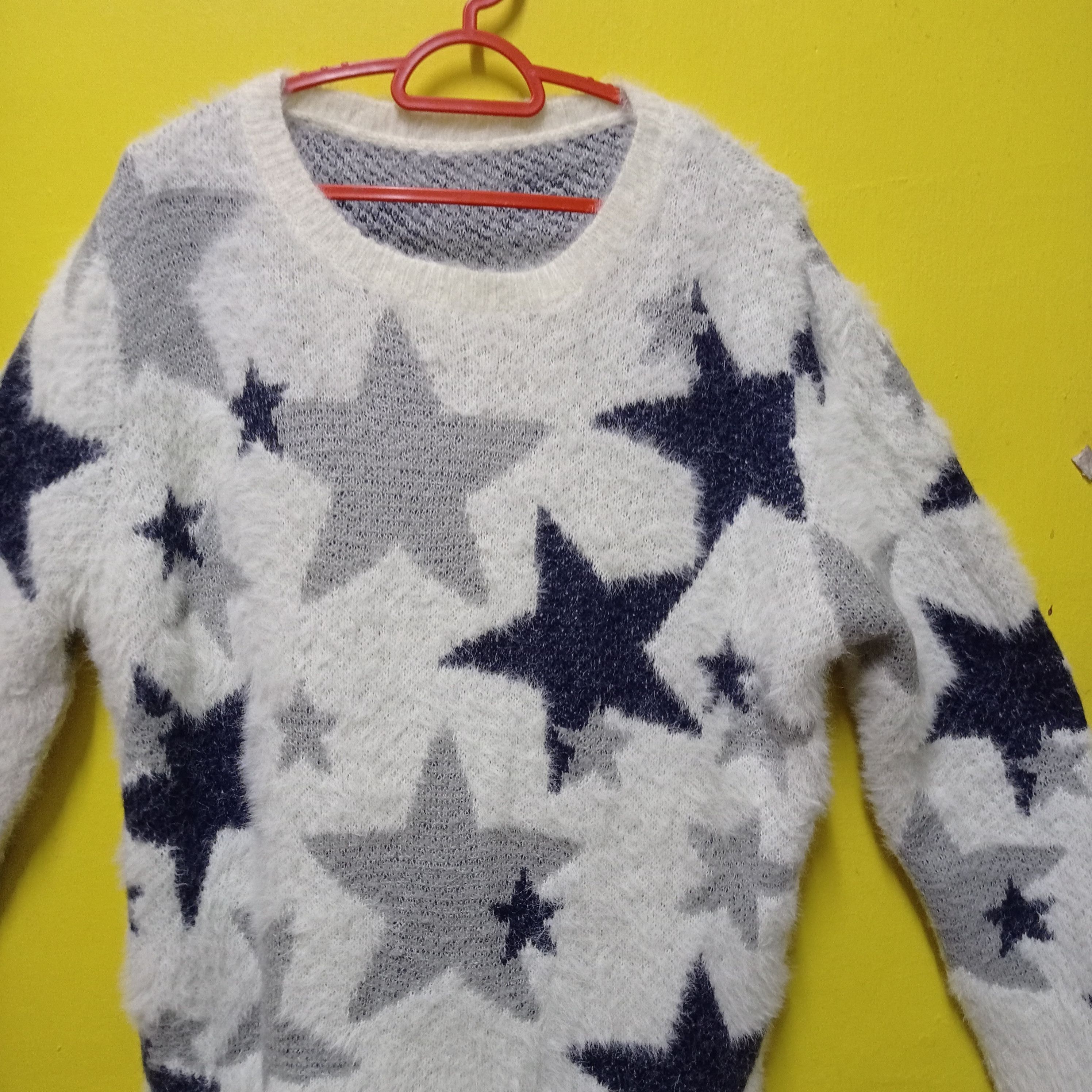 Aran Isles Knitwear × Japanese Brand RETRO SWEATSHIRT PIACERE SOFT FUR SHAGGY MOHAIR Size US M / EU 48-50 / 2 - 12 Thumbnail