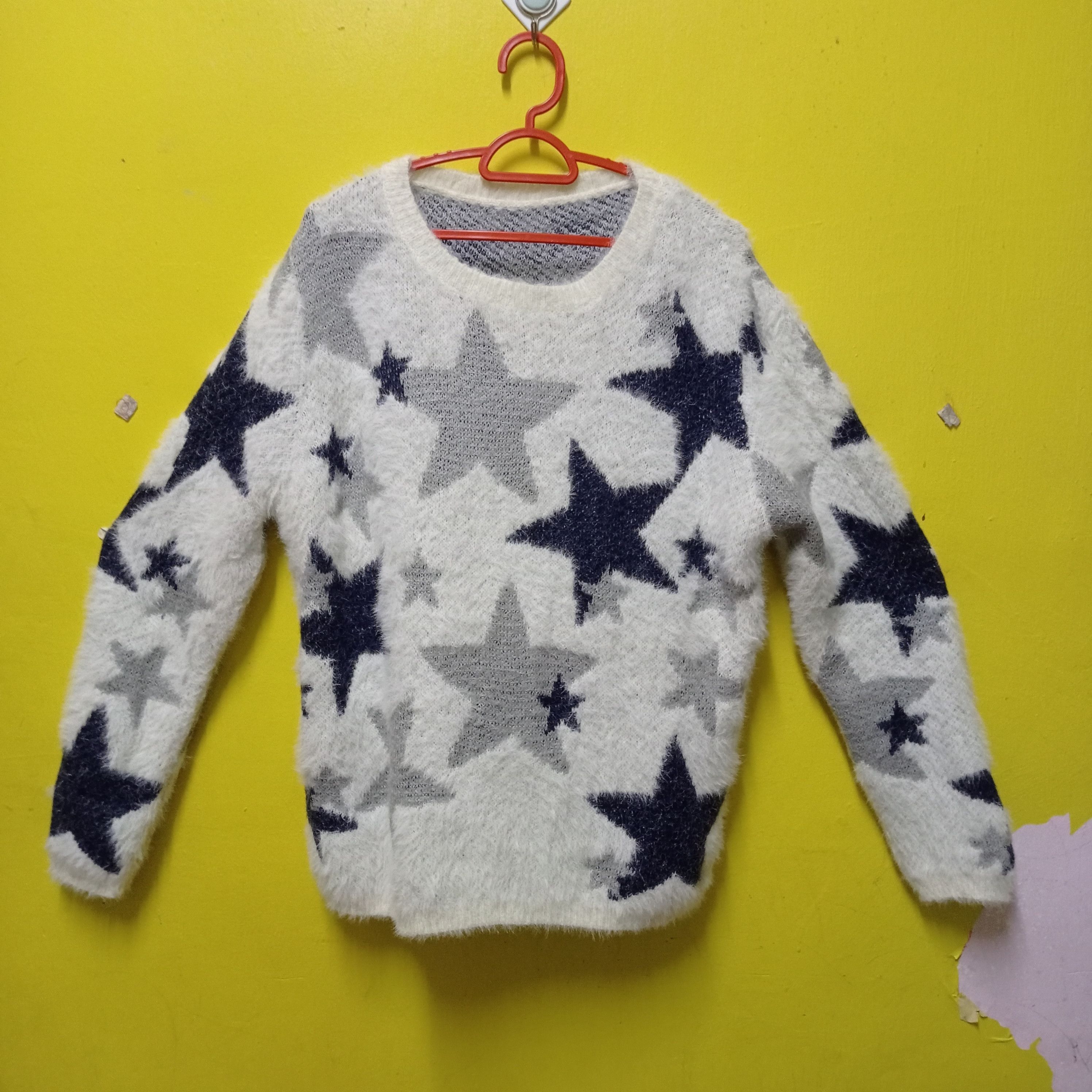 Aran Isles Knitwear × Japanese Brand RETRO SWEATSHIRT PIACERE SOFT FUR SHAGGY MOHAIR Size US M / EU 48-50 / 2 - 10 Thumbnail