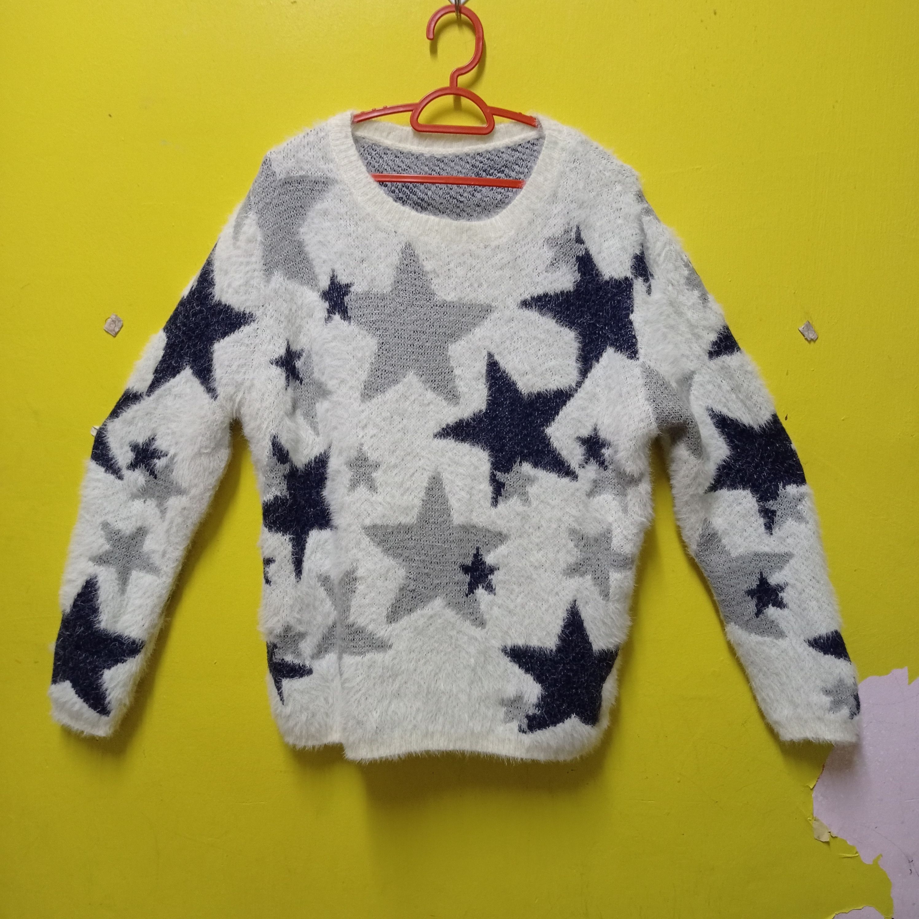 Aran Isles Knitwear × Japanese Brand RETRO SWEATSHIRT PIACERE SOFT FUR SHAGGY MOHAIR Size US M / EU 48-50 / 2 - 1 Thumbnail