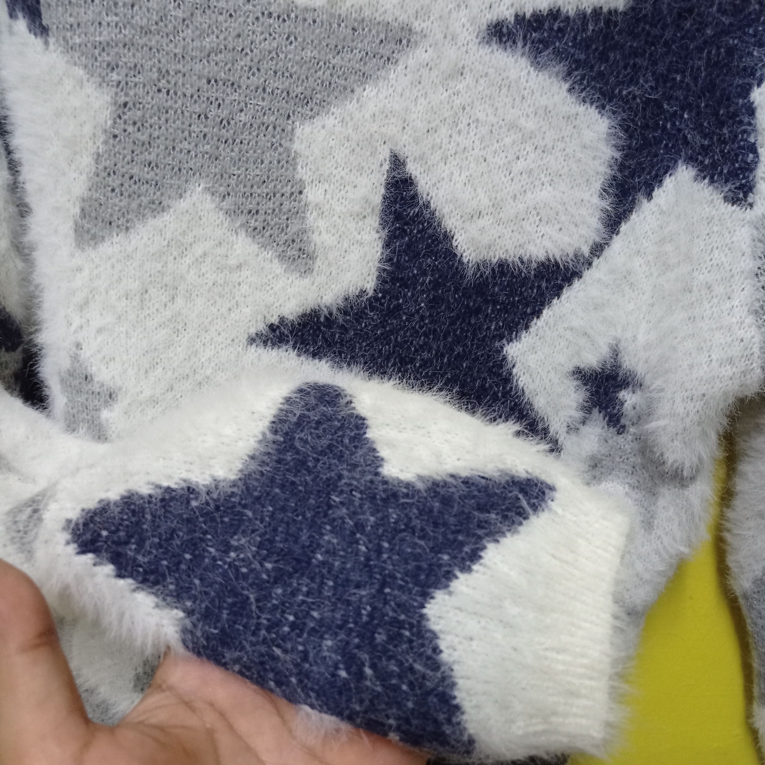 Aran Isles Knitwear × Japanese Brand RETRO SWEATSHIRT PIACERE SOFT FUR SHAGGY MOHAIR Size US M / EU 48-50 / 2 - 17 Thumbnail