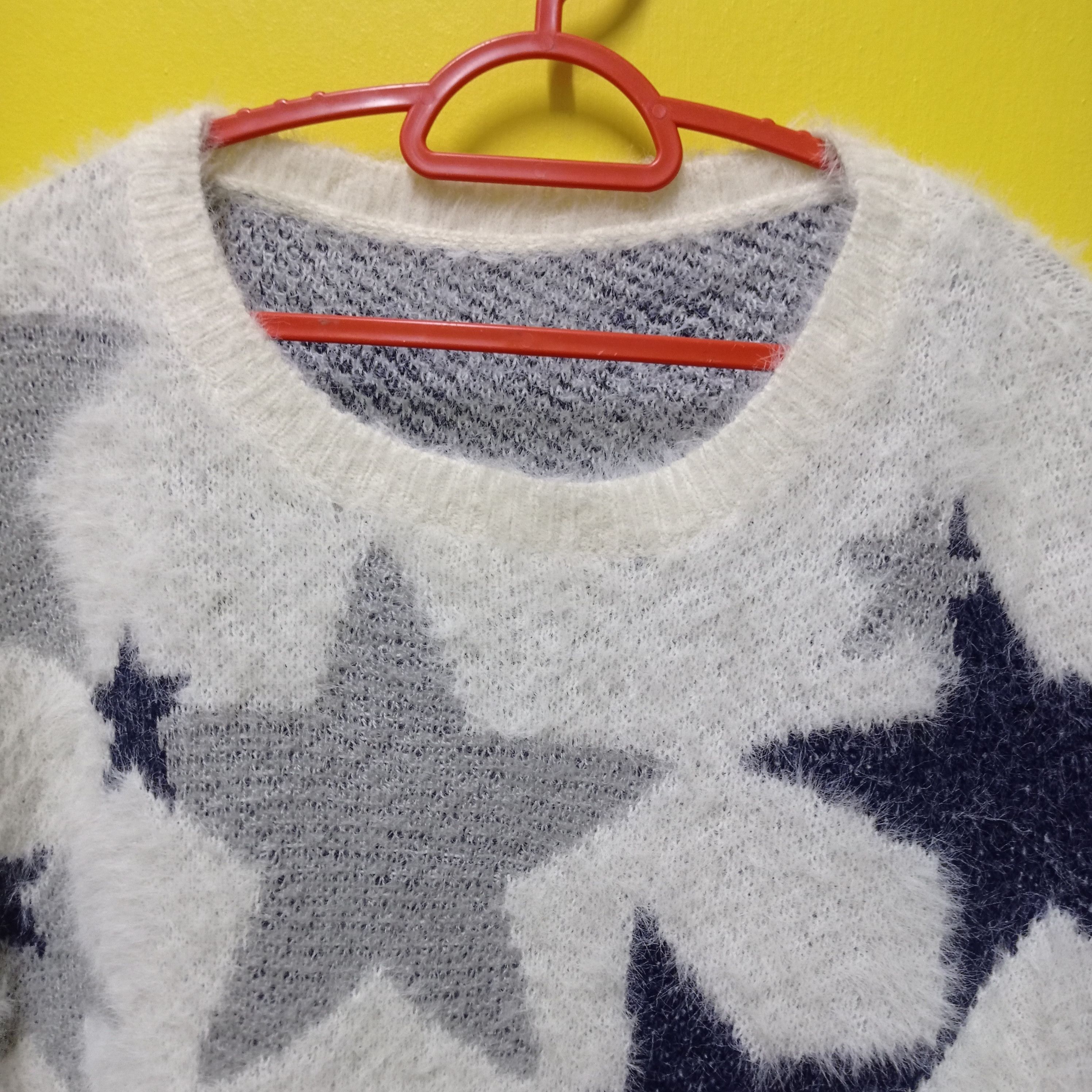 Aran Isles Knitwear × Japanese Brand RETRO SWEATSHIRT PIACERE SOFT FUR SHAGGY MOHAIR Size US M / EU 48-50 / 2 - 9 Thumbnail
