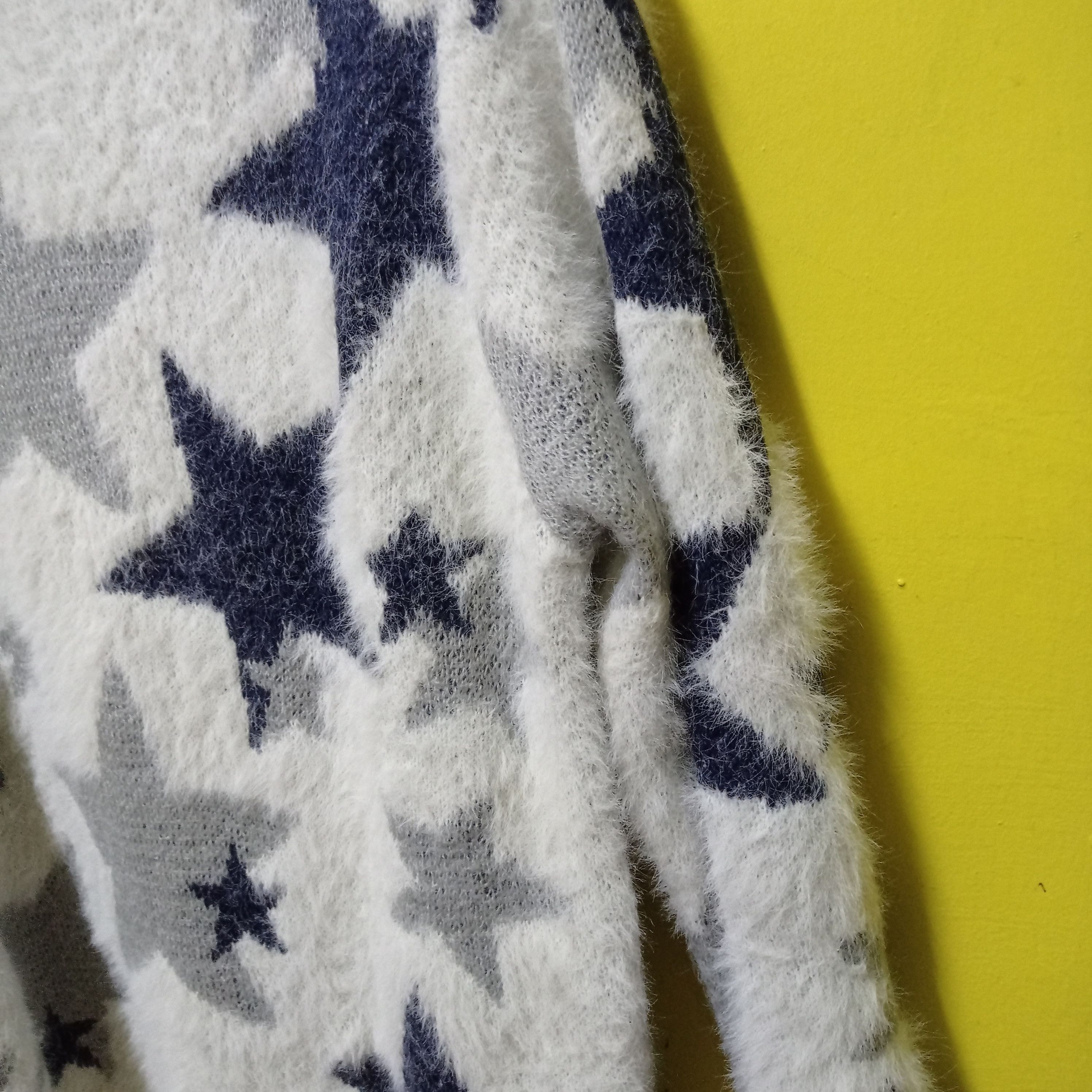 Aran Isles Knitwear × Japanese Brand RETRO SWEATSHIRT PIACERE SOFT FUR SHAGGY MOHAIR Size US M / EU 48-50 / 2 - 16 Thumbnail