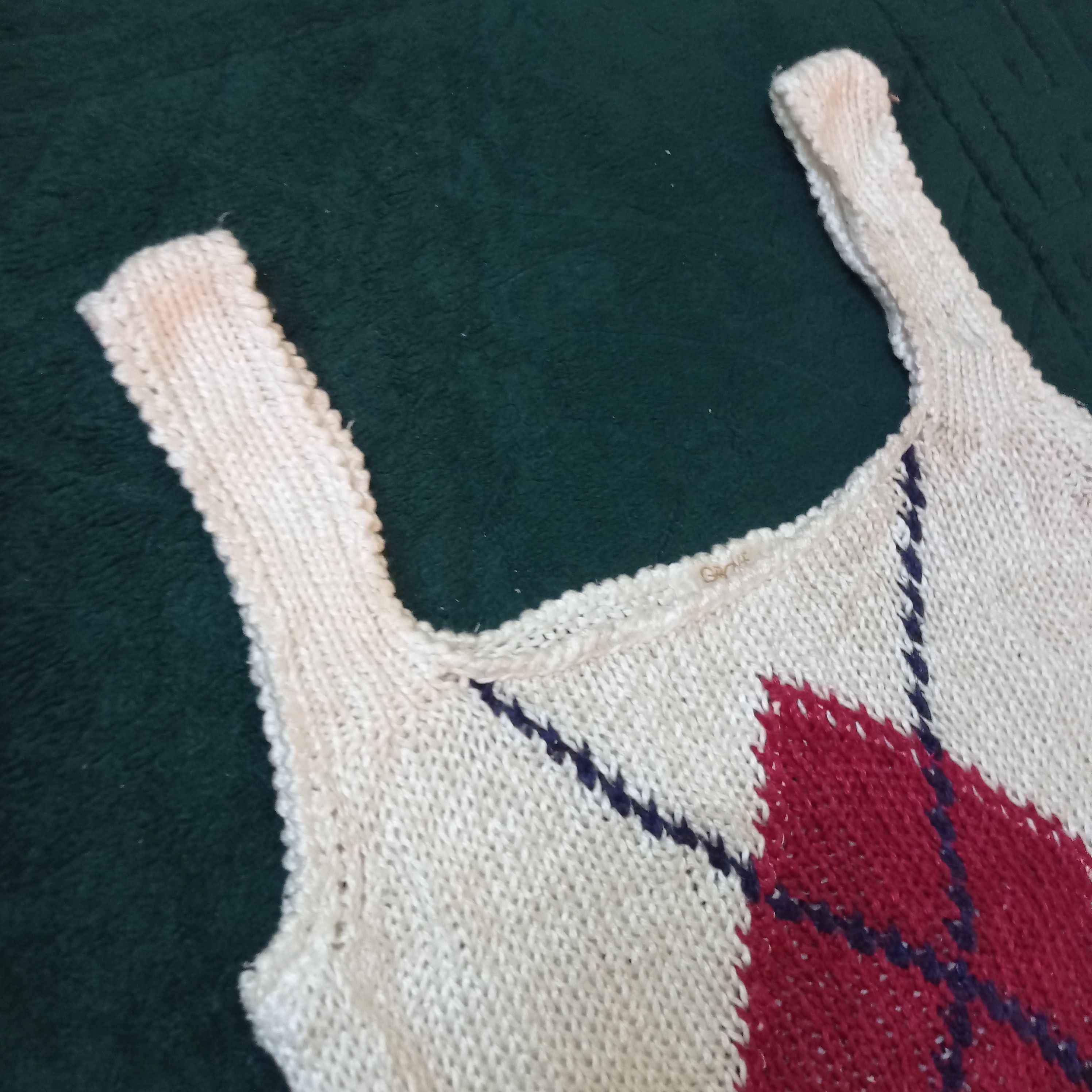 Japanese Brand × Vintage RETRO SLEEVELESS KNITWEAR VINTAGE DESIGN ❌ CUSTOM. Size US S / EU 44-46 / 1 - 2 Thumbnail