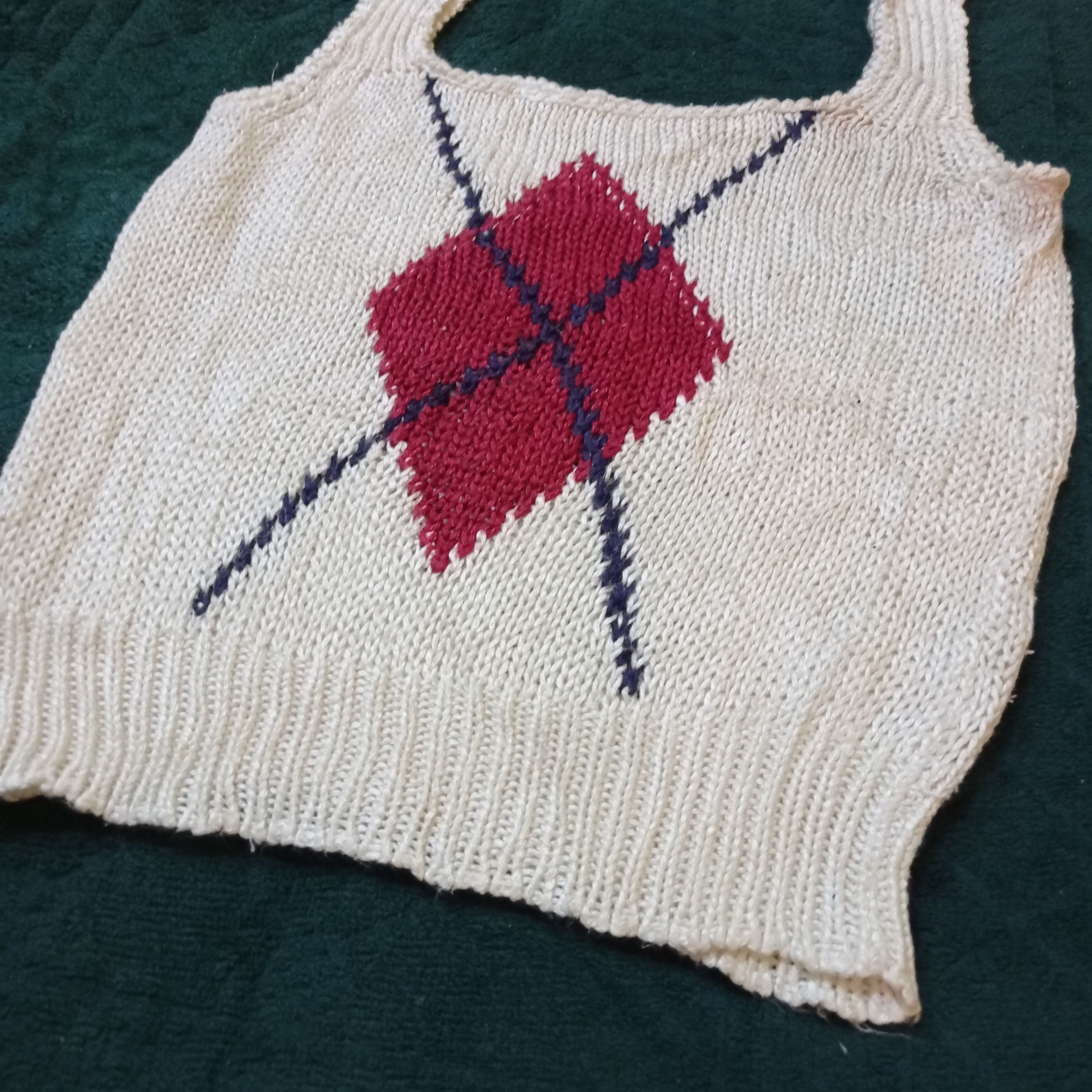 Japanese Brand × Vintage RETRO SLEEVELESS KNITWEAR VINTAGE DESIGN ❌ CUSTOM. Size US S / EU 44-46 / 1 - 3 Thumbnail