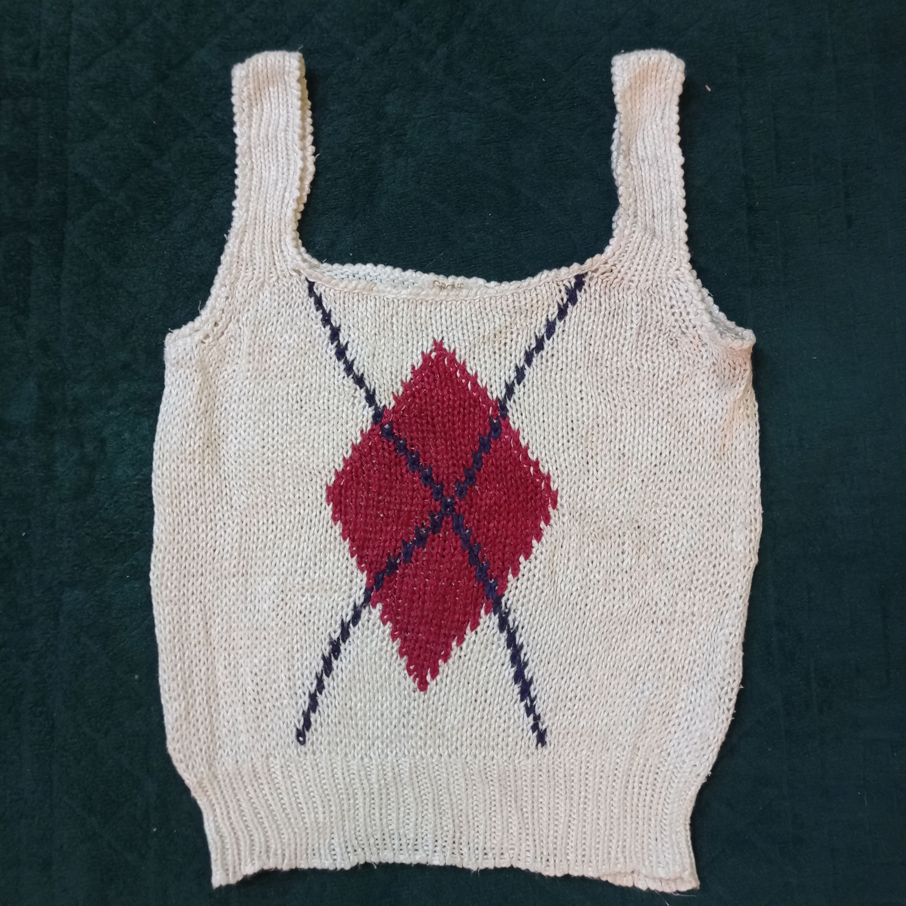 Japanese Brand × Vintage RETRO SLEEVELESS KNITWEAR VINTAGE DESIGN ❌ CUSTOM. Size US S / EU 44-46 / 1 - 1 Thumbnail