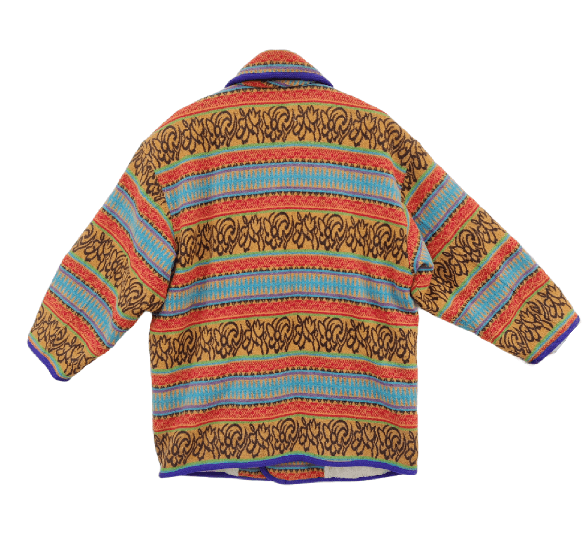 Japanese Brand Japanese Brand Voxel Navajo Fleece Ring Coat Jacket Size US L / EU 52-54 / 3 - 6 Thumbnail