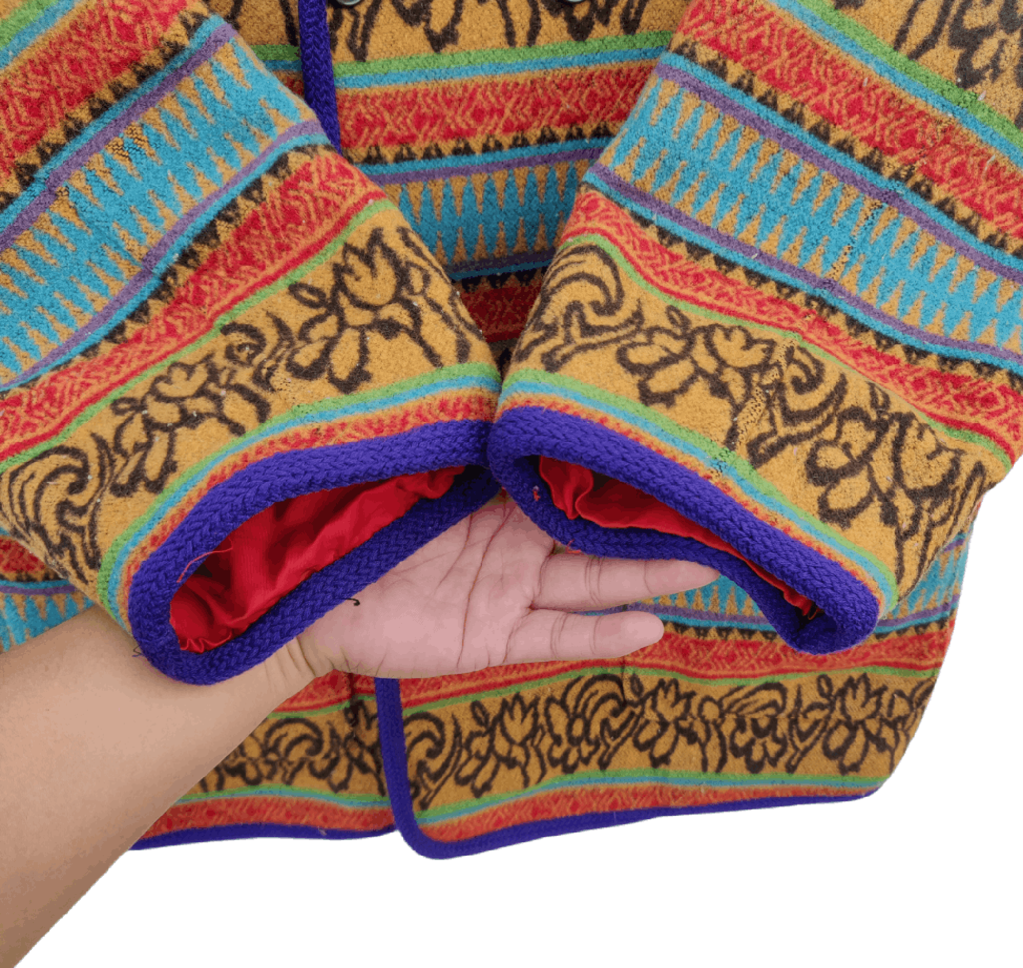 Japanese Brand Japanese Brand Voxel Navajo Fleece Ring Coat Jacket Size US L / EU 52-54 / 3 - 3 Thumbnail