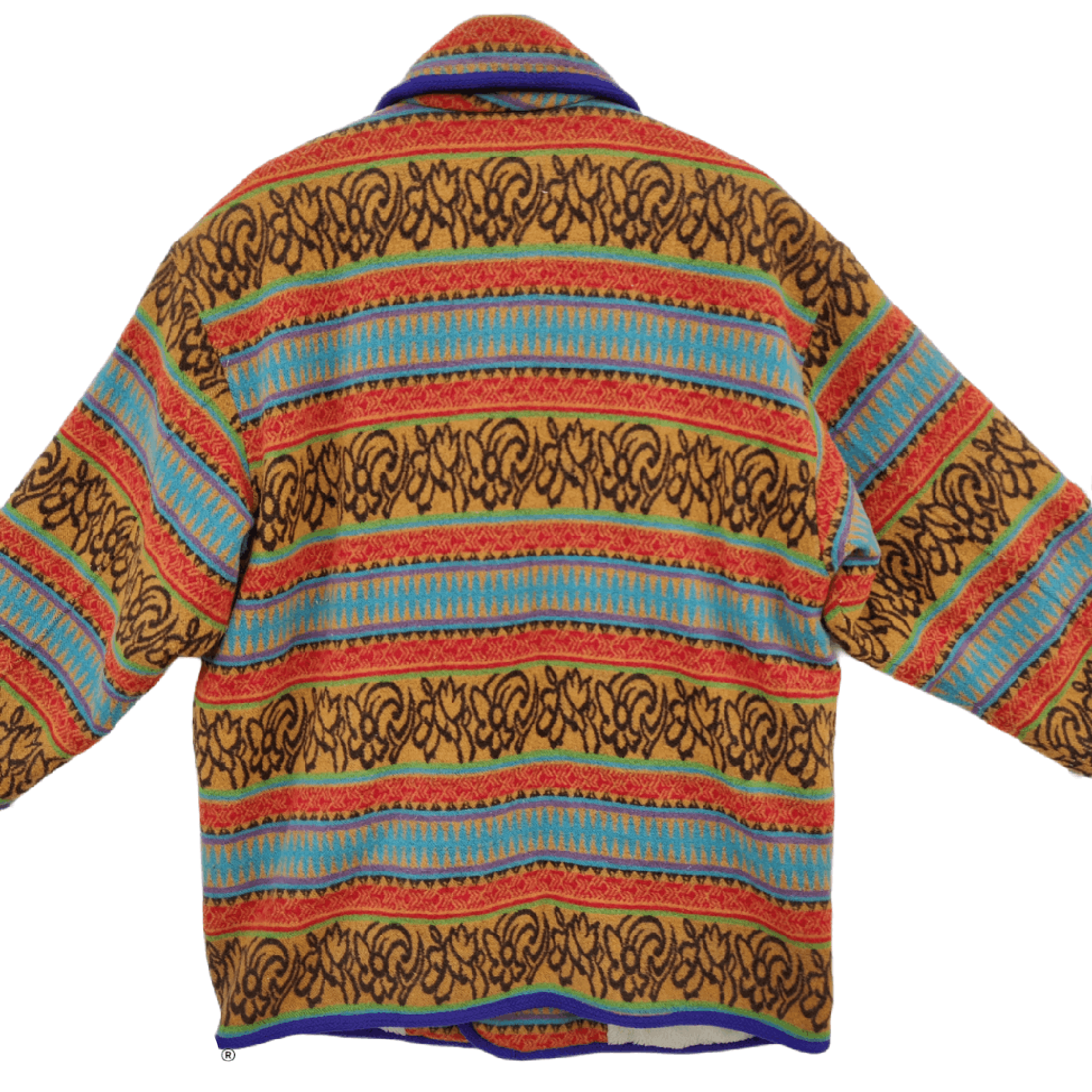 Japanese Brand Japanese Brand Voxel Navajo Fleece Ring Coat Jacket Size US L / EU 52-54 / 3 - 4 Thumbnail