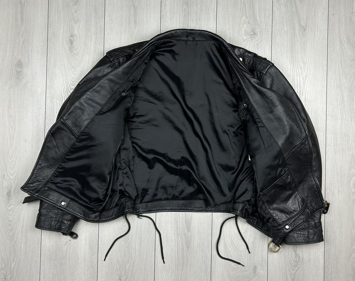 Vintage Vintage Leather Jacket Biker Black Size XL Size US XL / EU 56 / 4 - 5 Thumbnail