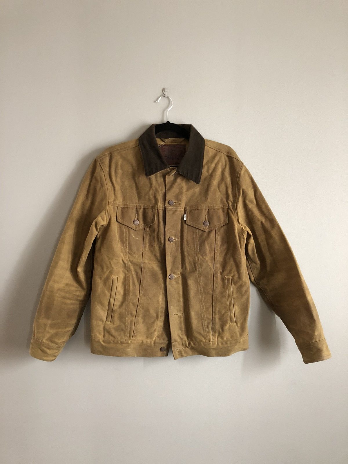 Levi's Levi's X Filson Waxed Tin Cloth Trucker Jacket Size Large Grailed