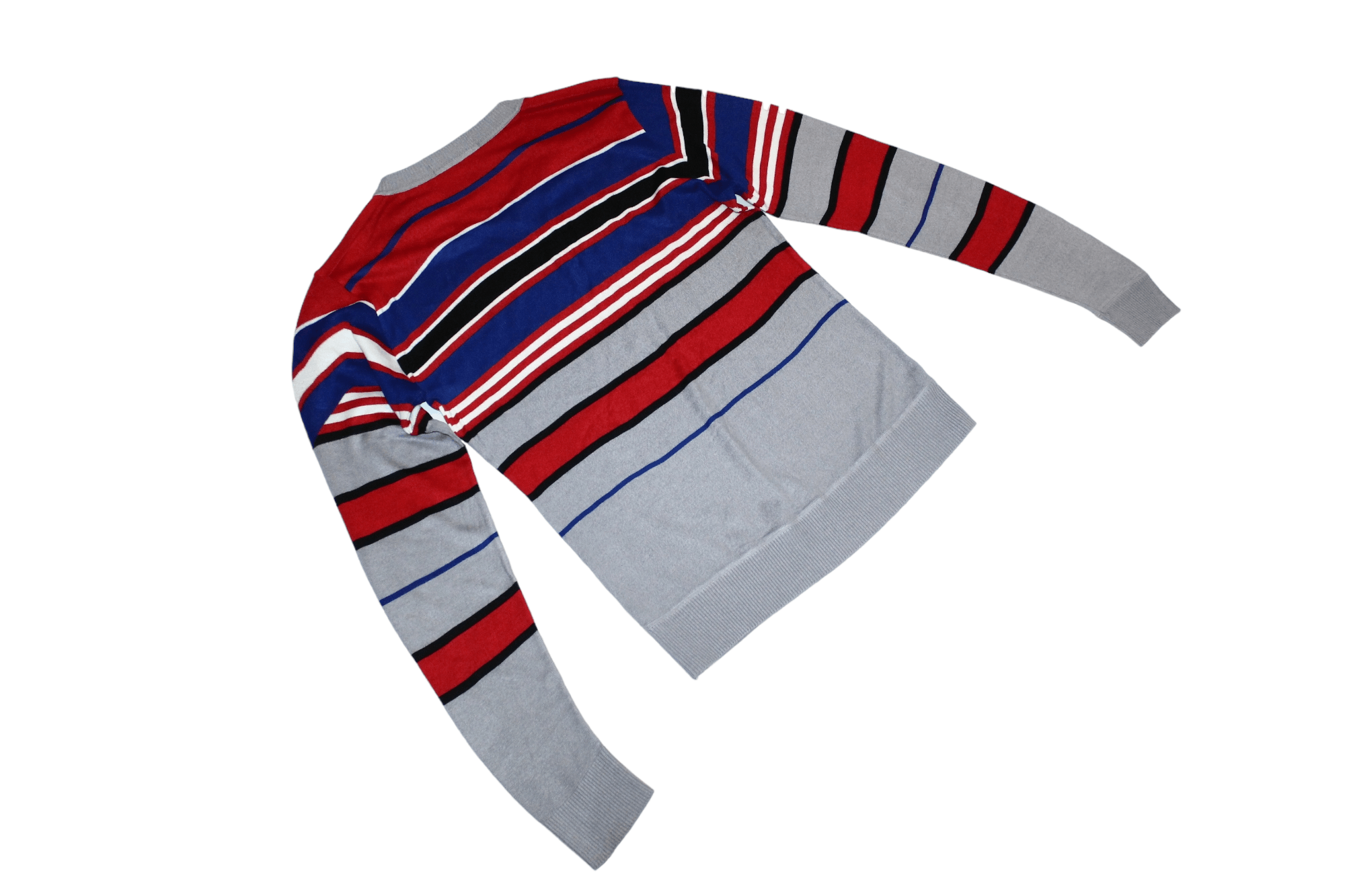 Dirk Bikkembergs Dirk Bikkembergs Sport Couture Striped v-neck Jumper Size US M / EU 48-50 / 2 - 5 Thumbnail