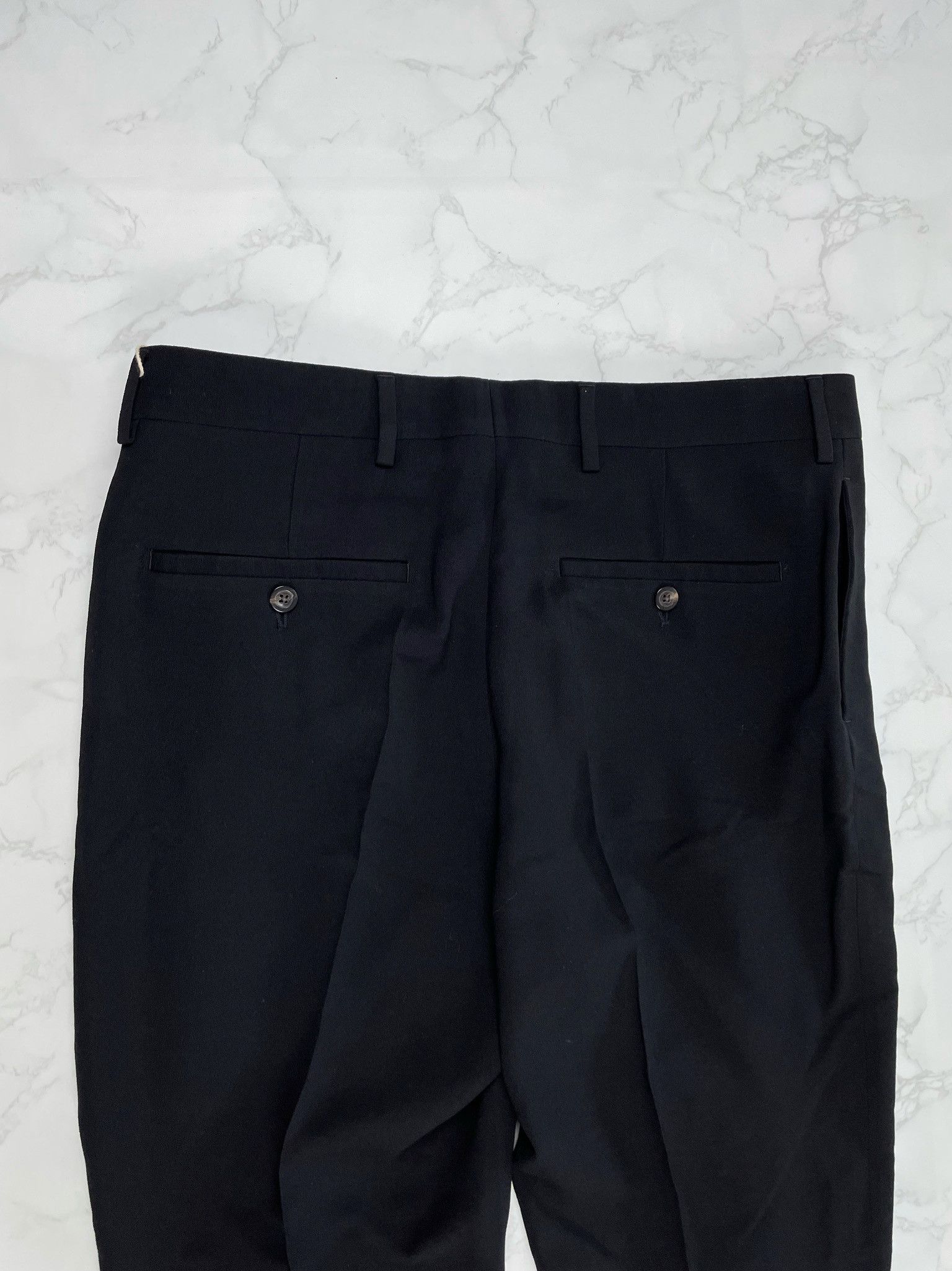 Rick Owens Rick Owens Black Austin Wool Pants Size US 31 - 14 Thumbnail