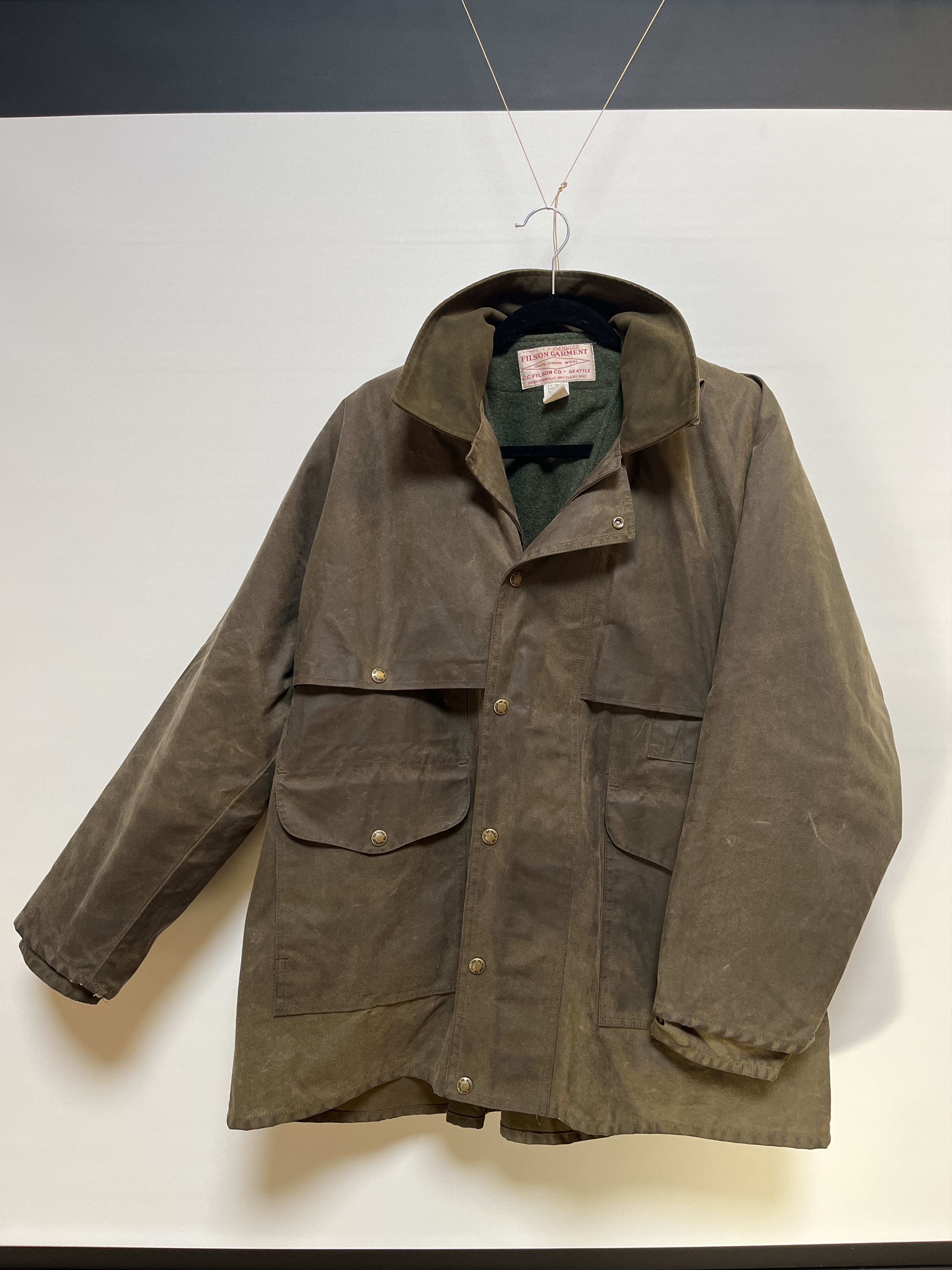 Old Filson Shelter Cloth Jacket Vermont Gear Farm-Way: Filson Tin