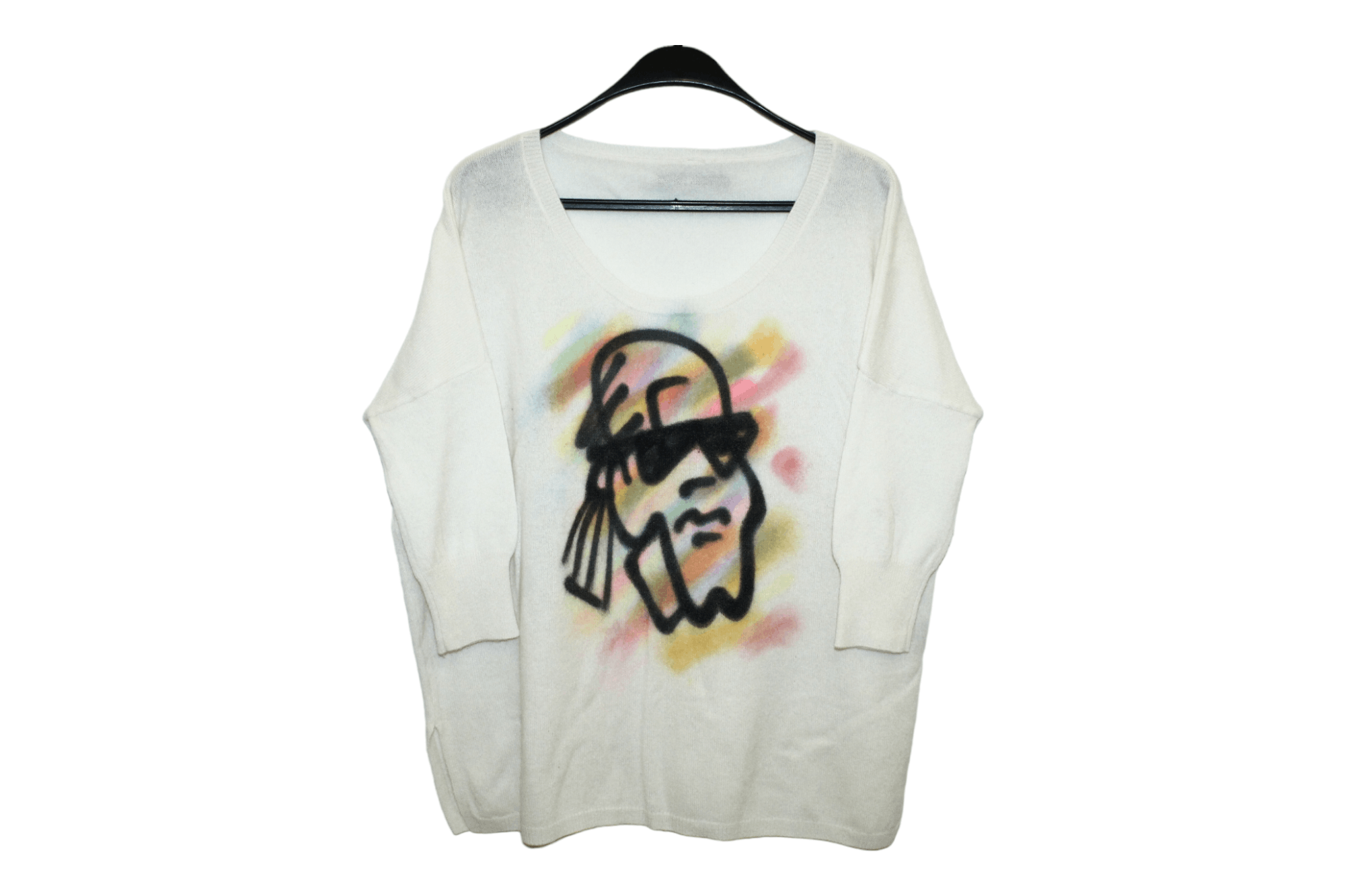 Other Luxury! La Residence 100% Cashmere Pop Art Oversize Jumper Size ONE SIZE - 12 Thumbnail