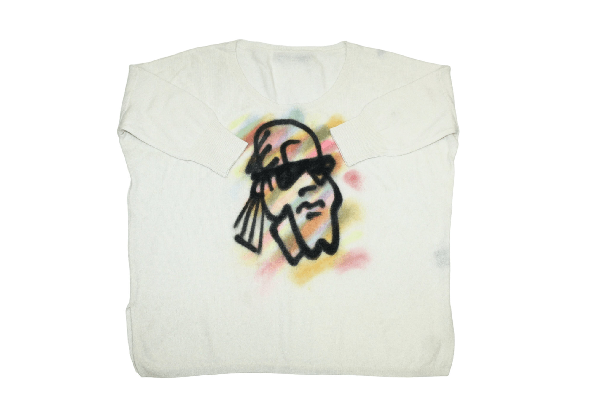 Other Luxury! La Residence 100% Cashmere Pop Art Oversize Jumper Size ONE SIZE - 4 Thumbnail