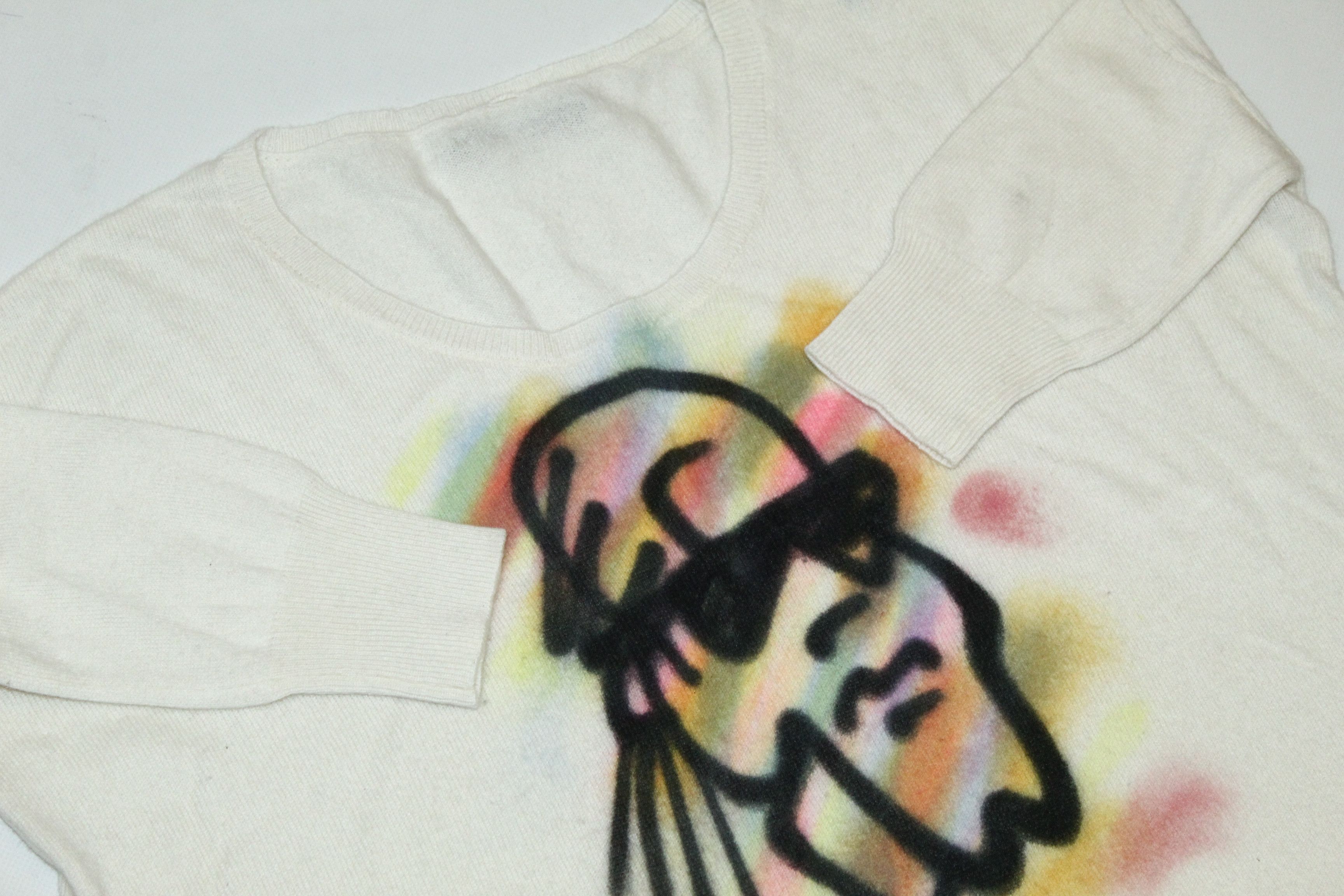 Other Luxury! La Residence 100% Cashmere Pop Art Oversize Jumper Size ONE SIZE - 11 Thumbnail