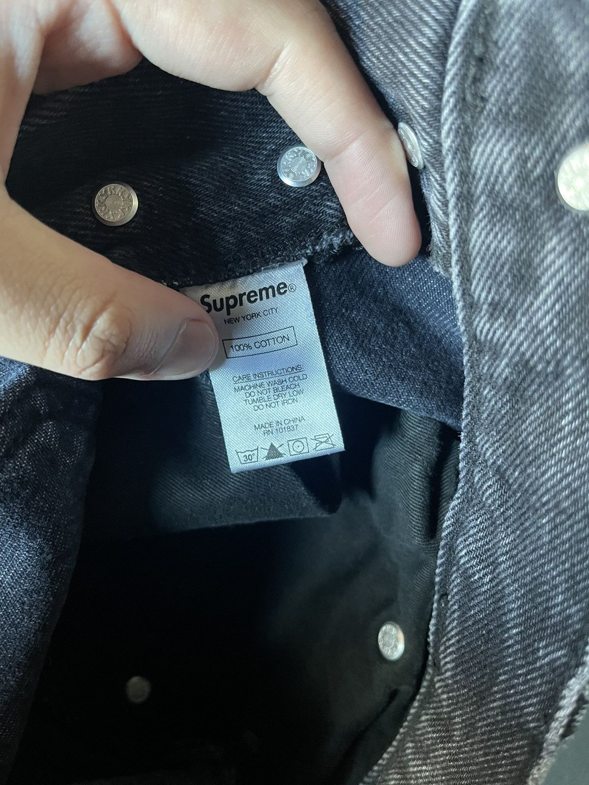 Supreme Supreme Clayton Patterson Skulls Denim Pants Size US 30 / EU 46 - 8 Thumbnail