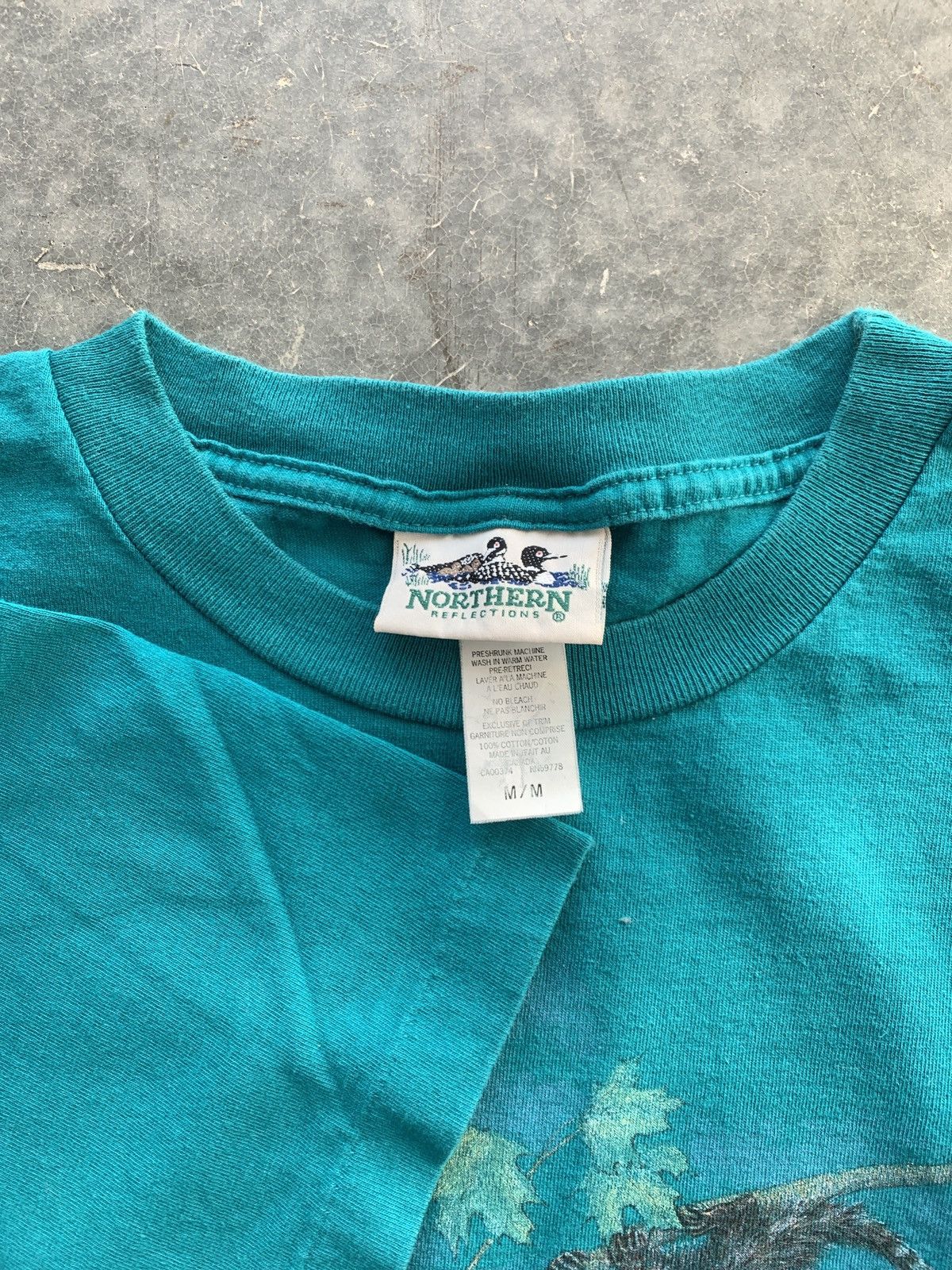 Vintage Vintage 90s Northern Reflections Nature Tee Size US M / EU 48-50 / 2 - 3 Thumbnail