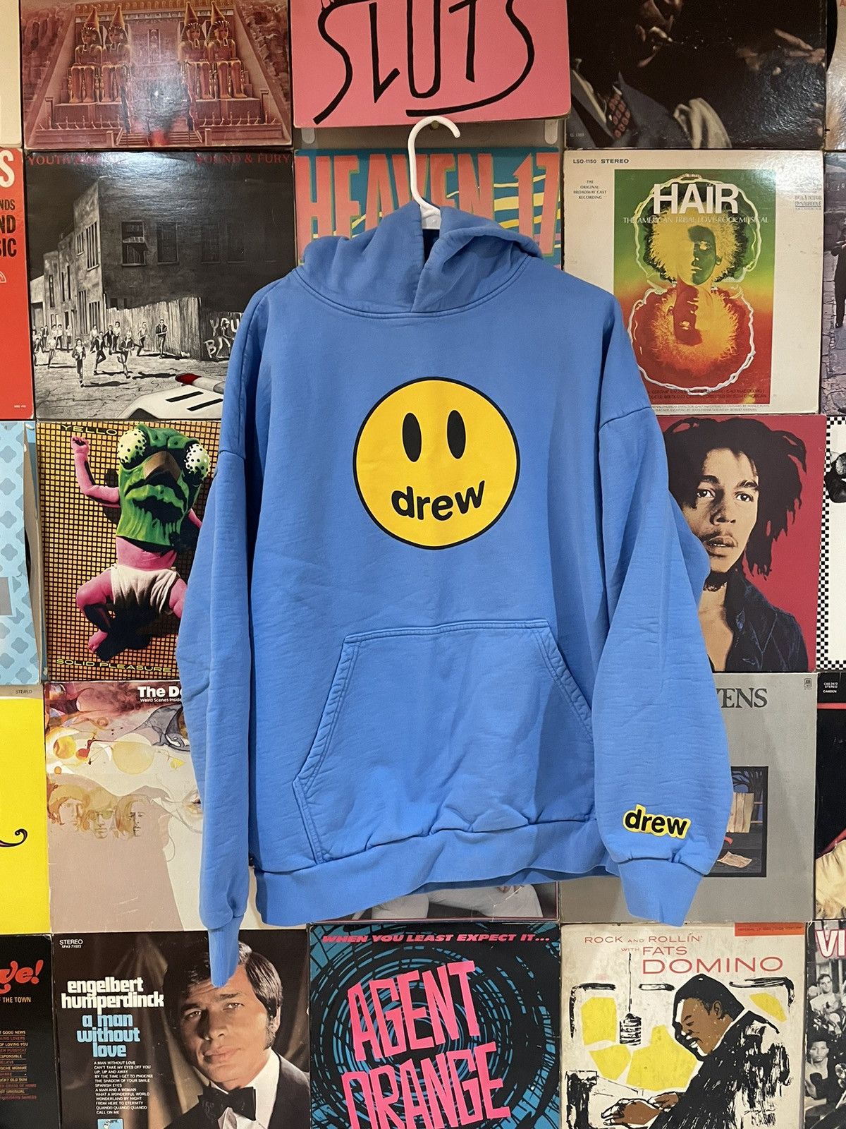 Justin Bieber Drew House Sky Blue Mascot Hoodie | Grailed