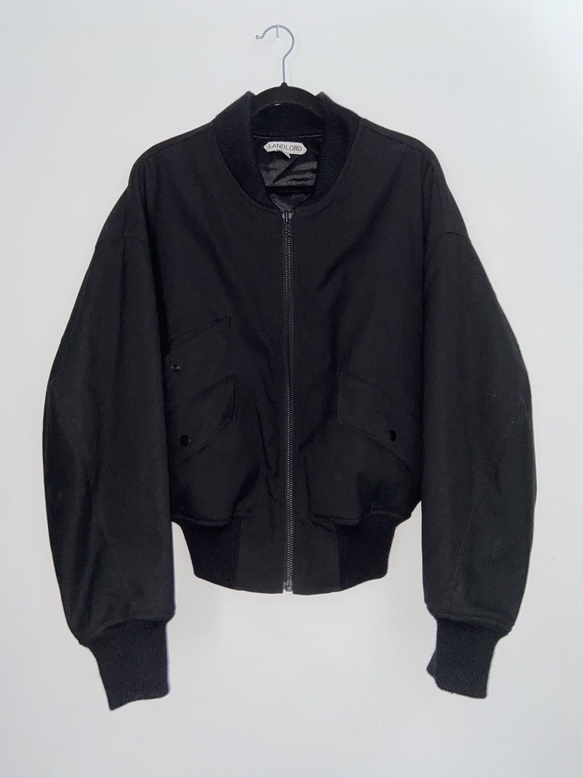 Designer LANDLORDS black canvas Bomber jacket S Oversized UNI | Grailed