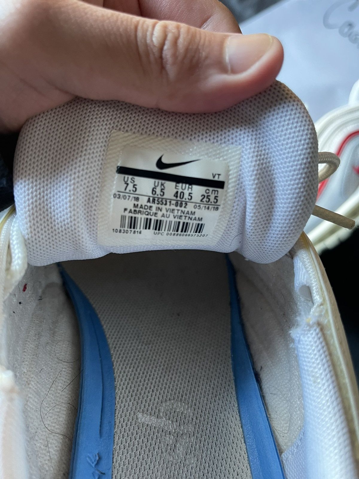 Nike Nike Air Max 97 University Red Size US 7.5 / EU 40-41 - 6 Thumbnail