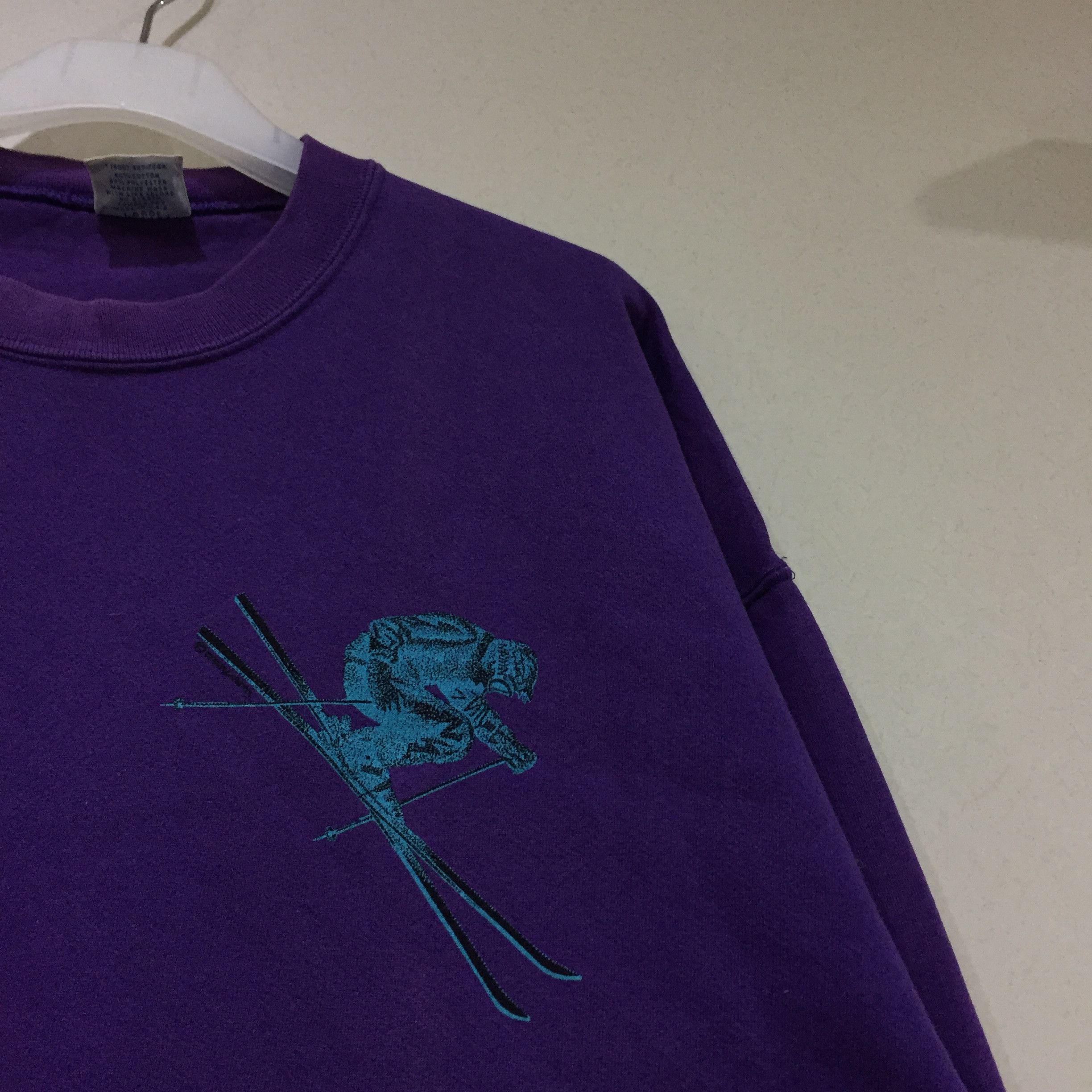 Vintage SKI THE SUMMIT sweatshirt spell out big design.. Size US L / EU 52-54 / 3 - 8 Thumbnail