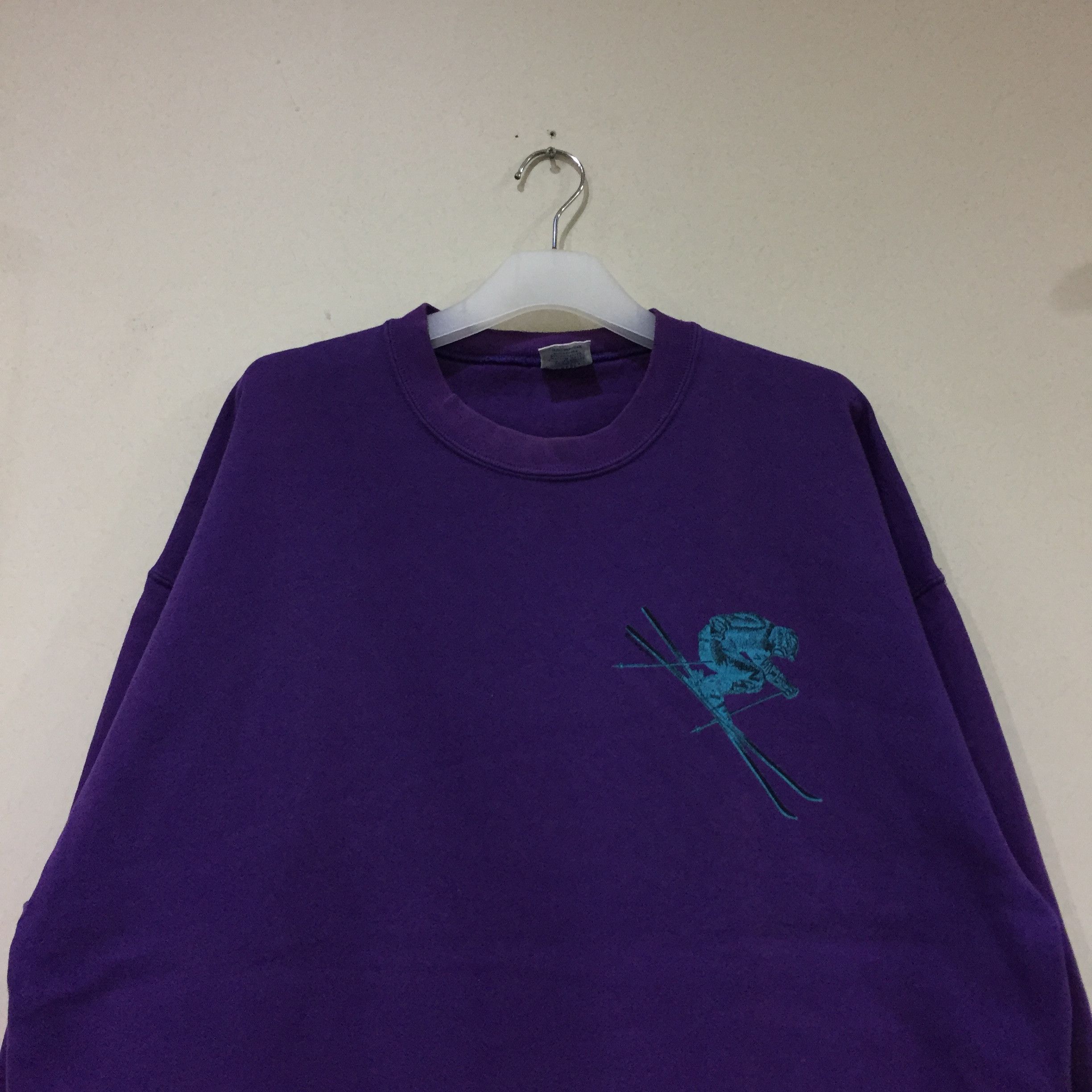 Vintage SKI THE SUMMIT sweatshirt spell out big design.. Size US L / EU 52-54 / 3 - 6 Thumbnail