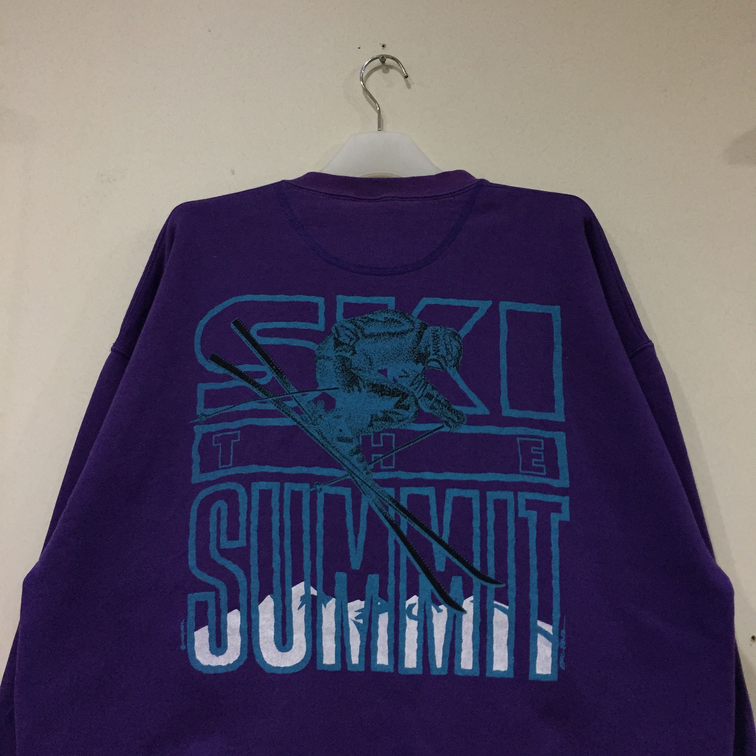 Vintage SKI THE SUMMIT sweatshirt spell out big design.. Size US L / EU 52-54 / 3 - 2 Thumbnail