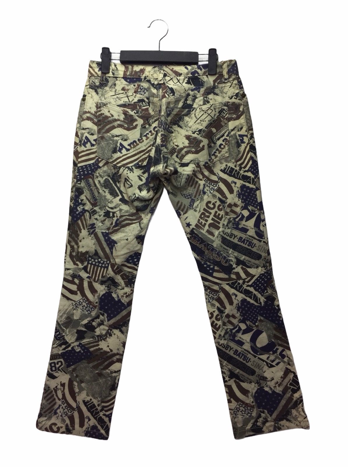 Japanese Brand Vintage Men Bat-su All Overprint pants Size US 30 / EU 46 - 2 Thumbnail