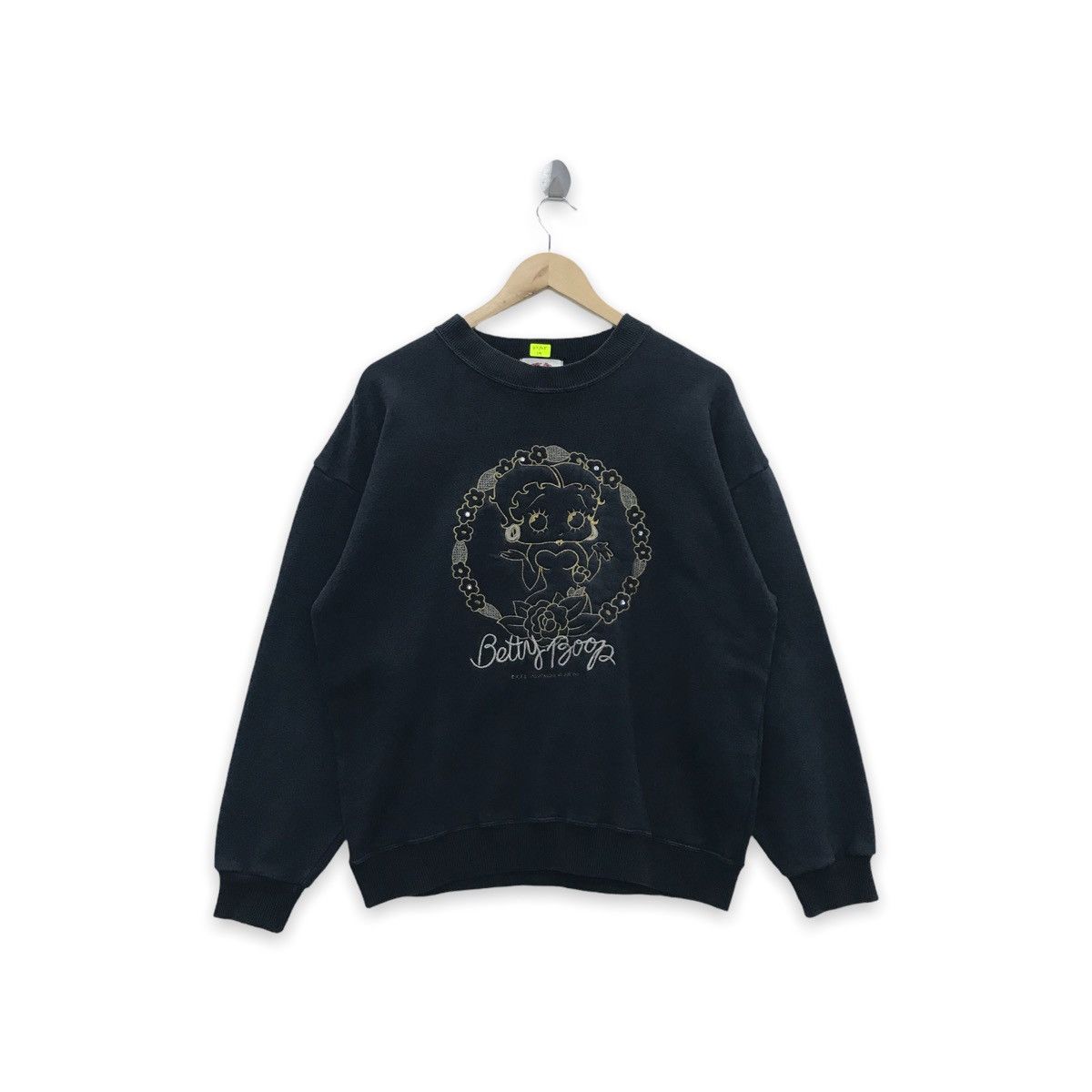 Rare!! Vintage Betty Boop Embroidered Sweatshirt