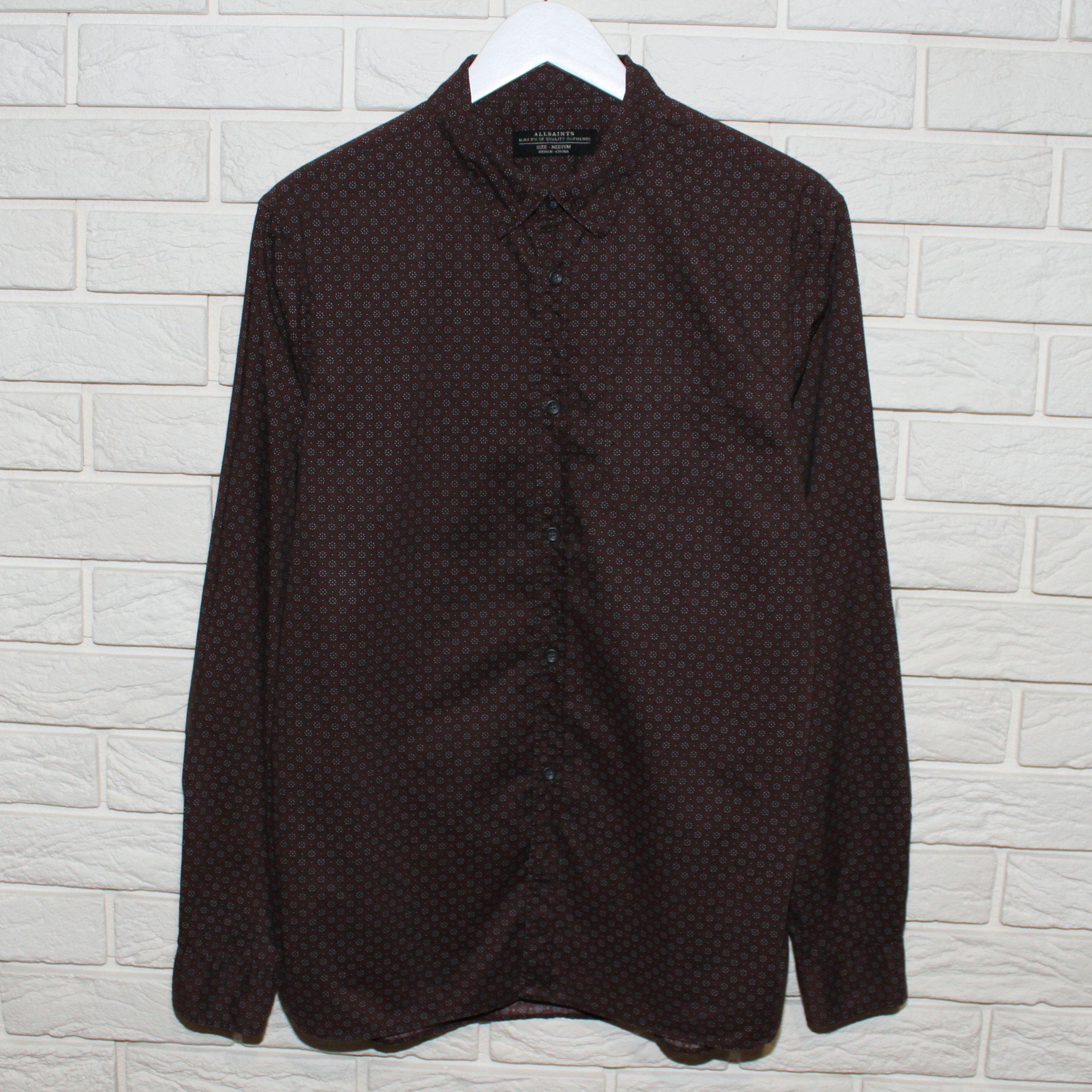 Allsaints Allsaints Mens Brown Longsleeve Shirt Size M Size US M / EU 48-50 / 2 - 3 Thumbnail