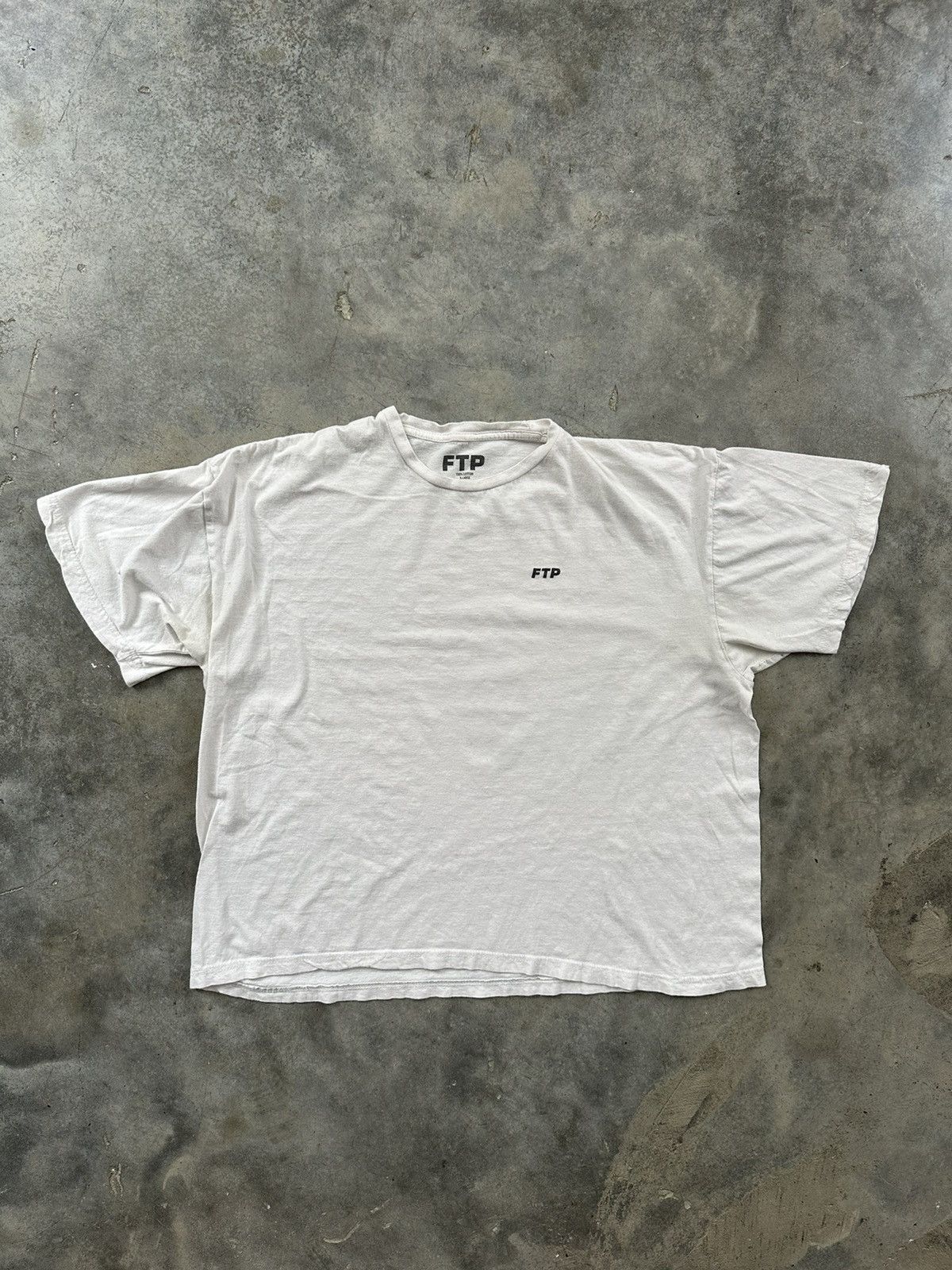 Fuck The Population Fuck The Population FTP White Micro Logo Tee Sz. LX Size US XL / EU 56 / 4 - 1 Thumbnail