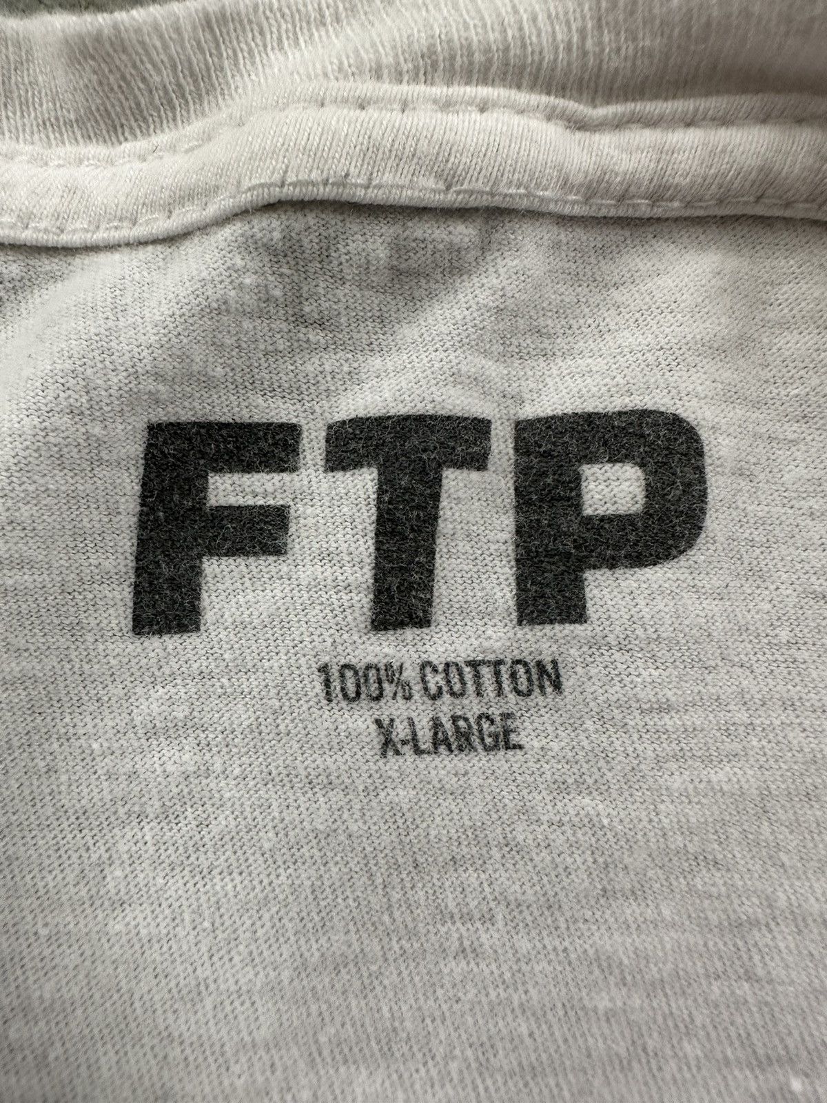 Fuck The Population Fuck The Population FTP White Micro Logo Tee Sz. LX Size US XL / EU 56 / 4 - 4 Thumbnail
