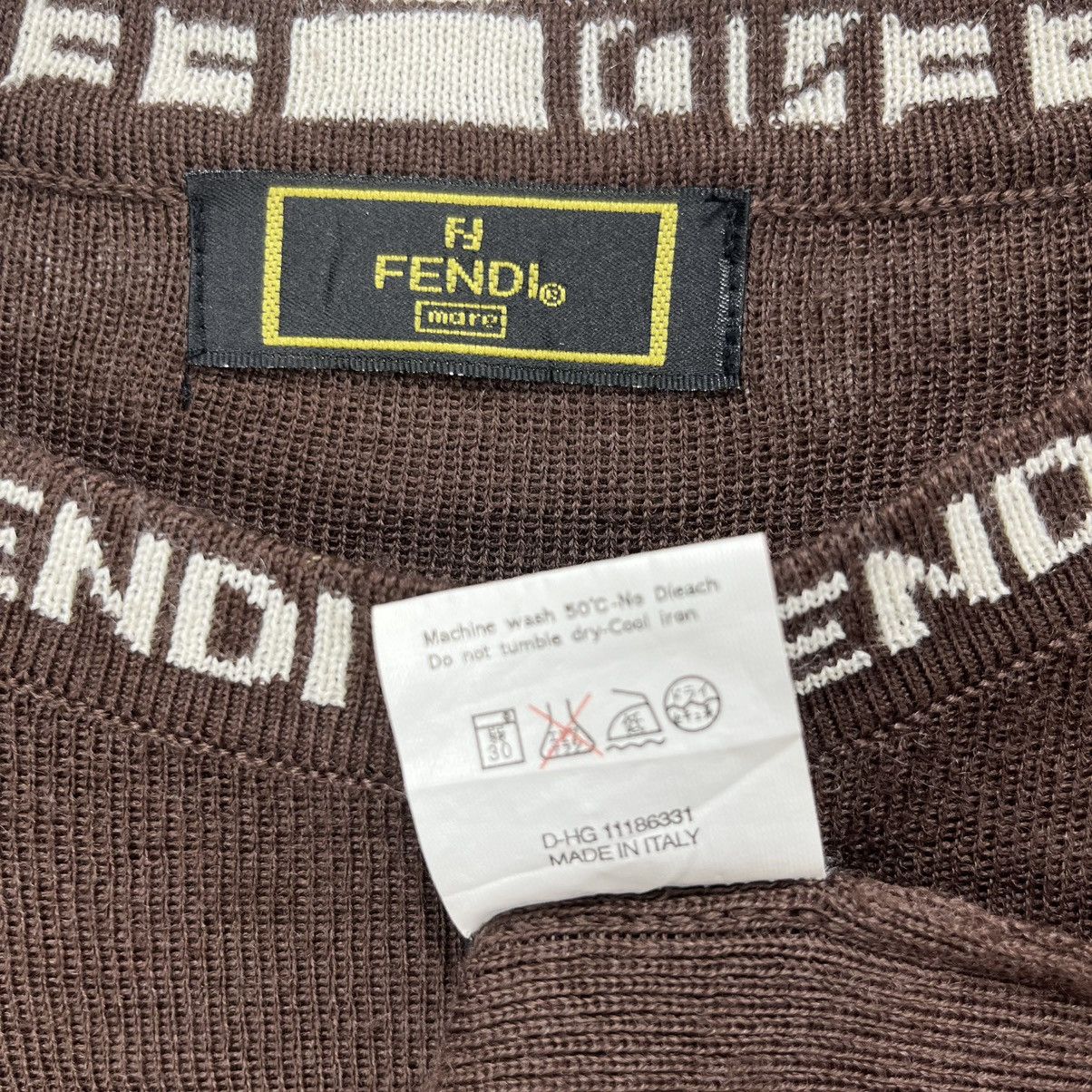 Vintage Fendi Knit Plain RingerLuxury Shirt