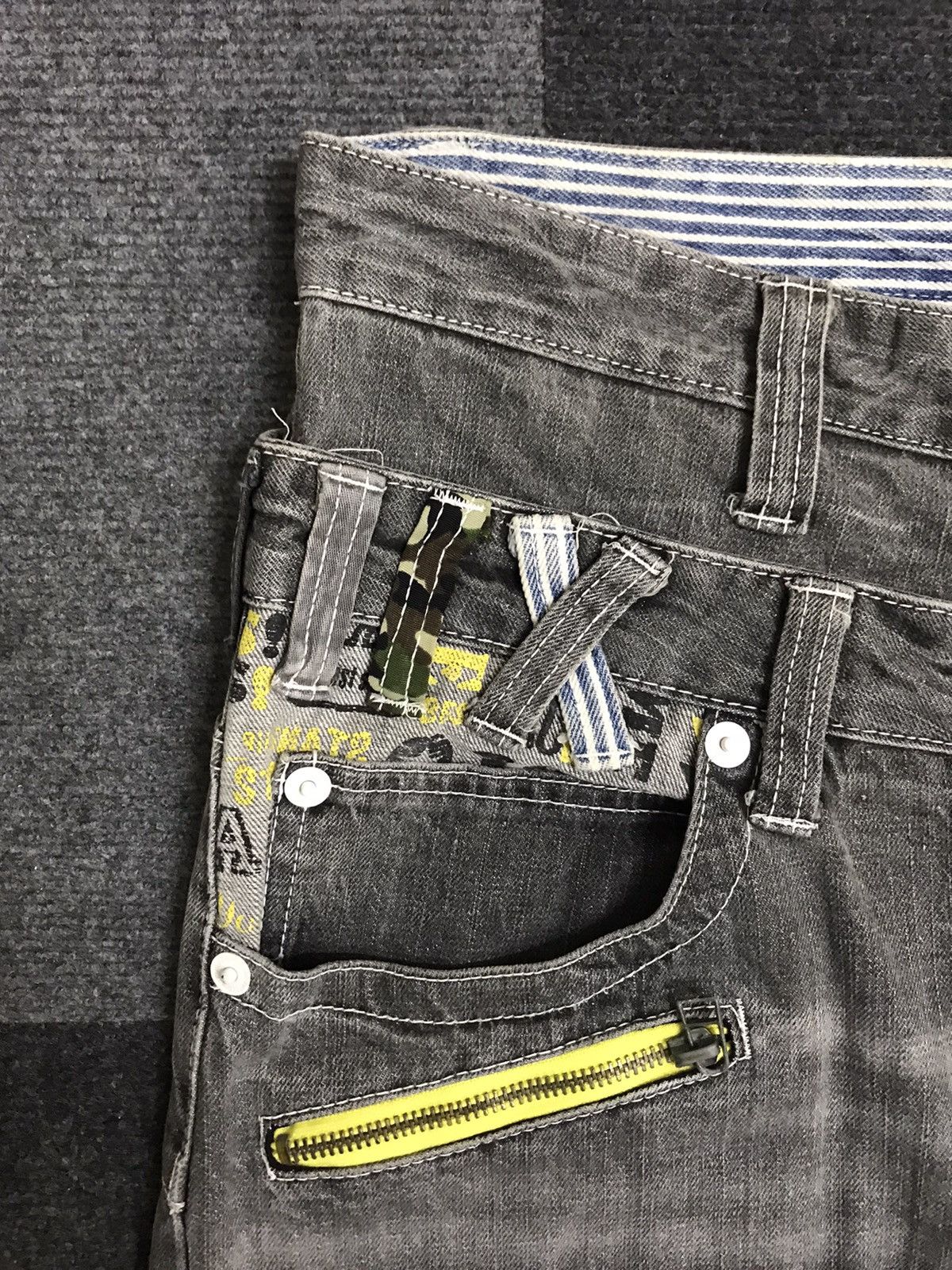 Japanese Brand × Seditionaries DOUBLE WAIST🔥Dominate Japan Black Wash Double Waist Jeans Size US 32 / EU 48 - 10 Thumbnail