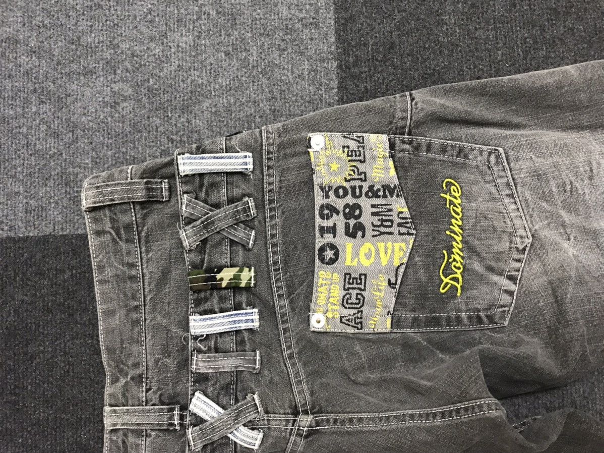 Japanese Brand × Seditionaries DOUBLE WAIST🔥Dominate Japan Black Wash Double Waist Jeans Size US 32 / EU 48 - 5 Thumbnail